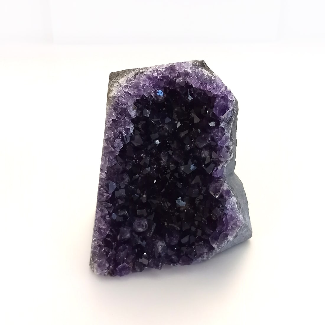Natural Amethyst crystal geode, 3 1/4 x 2 7/8 x 2 3/8" (1 of 6)