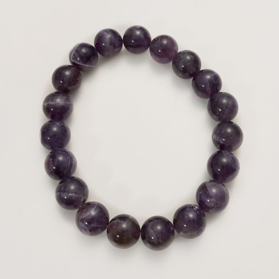 10 mm round shape Amethyst beads stretch bracelet (1 of 2)