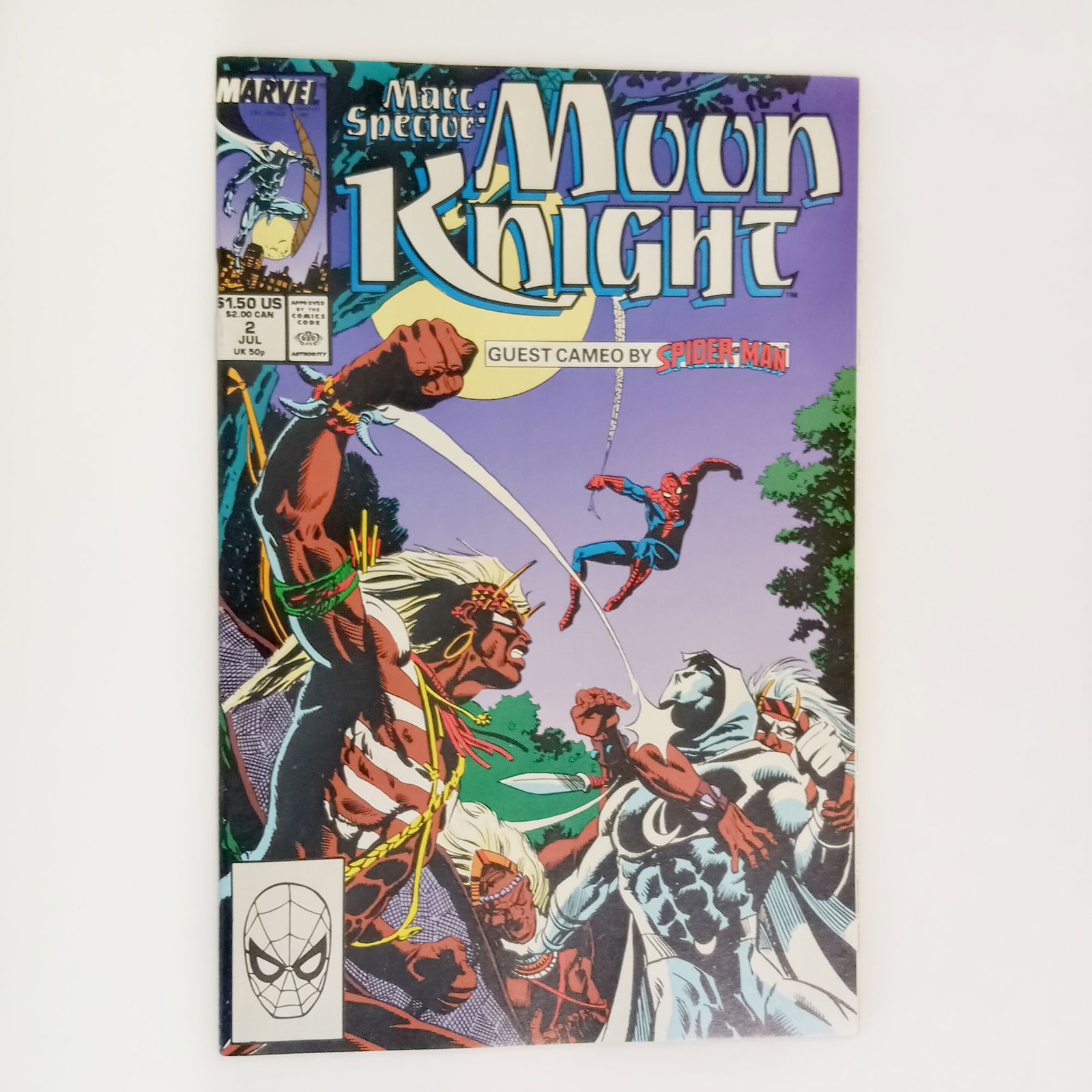 MARC SPECTOR MOON NIGHT #2 1989 comic book Marvel. (1 of 3)