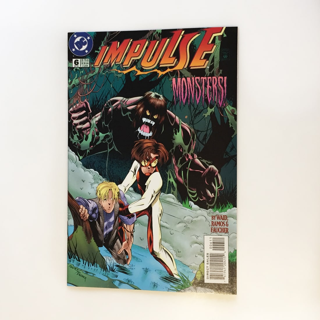 IMPULSE #6 1995 comic book DC: IMPULSE #6 1995 Modern Age comic book DC. Condition very very good - barely visible signs of wear on the spine. Comic book is bagged and boarded.