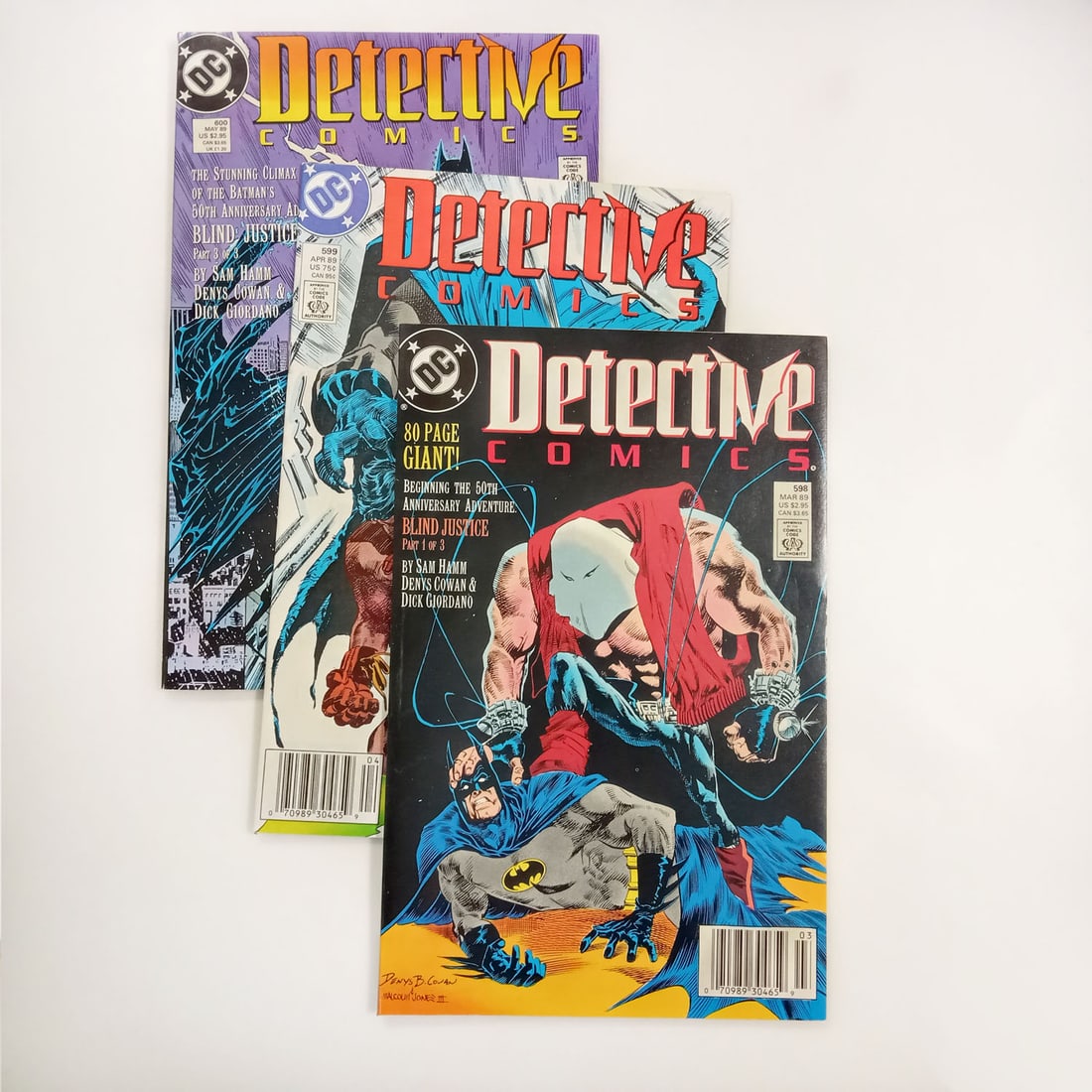 DETECTIVE COMICS 598, 599, 600 BLIND JUSTICE 1-3 DC (1 of 10)