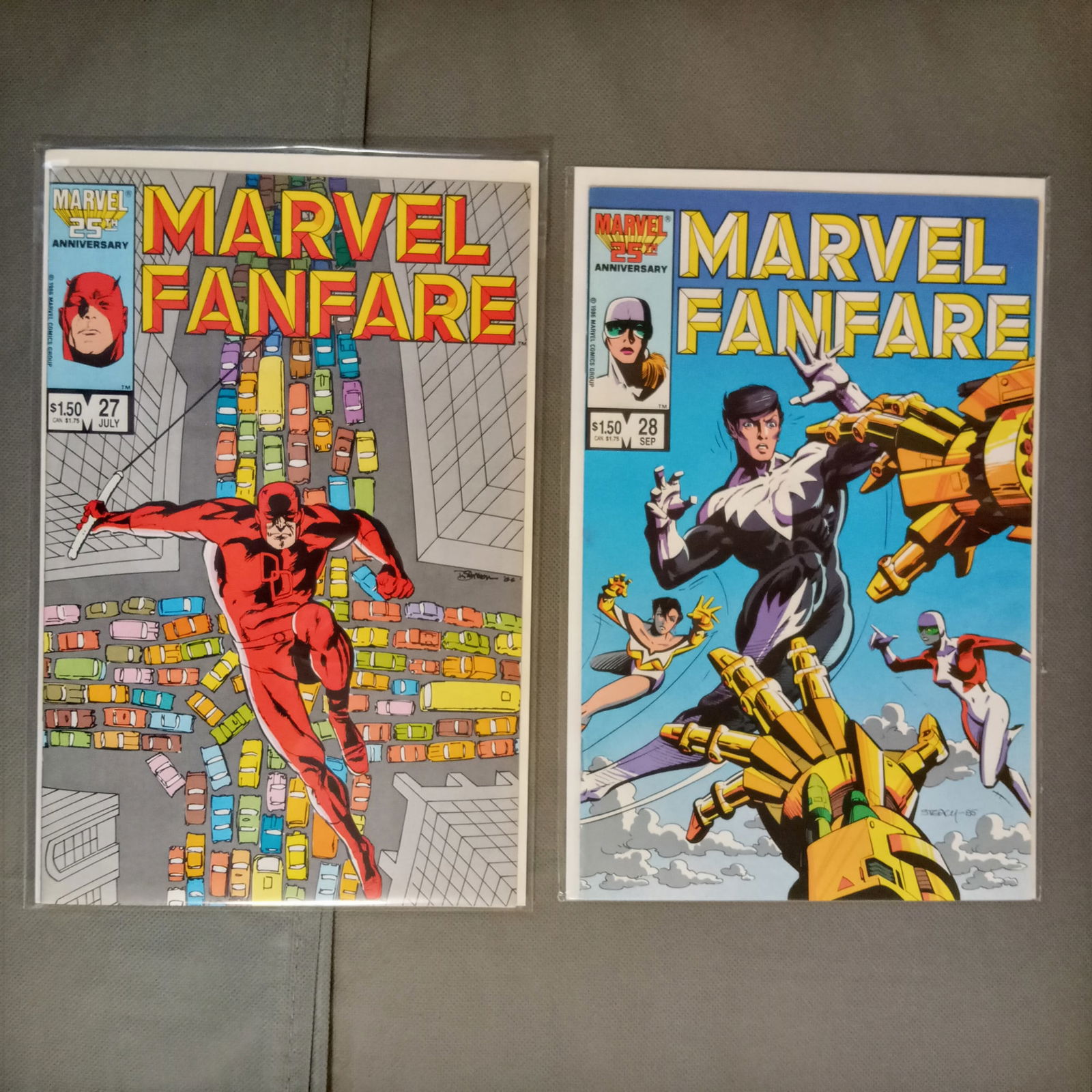 Lot of 2 MARVEL FANFARE #27, 28 MARVEL comic books (1 of 1)