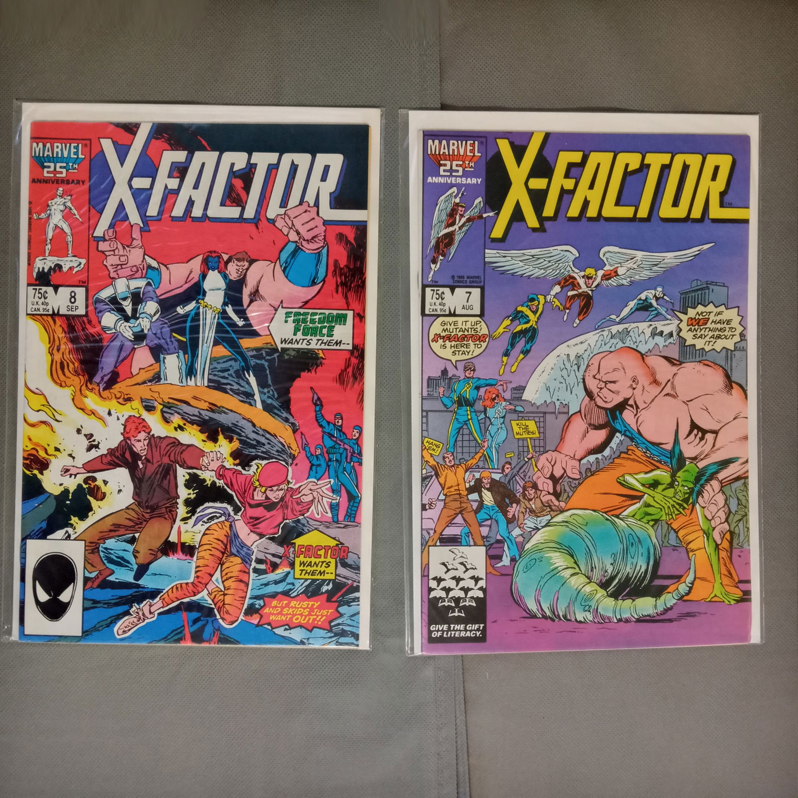 Lot of 2 X-FACTOR #7, 8 MARVEL comic books (1 of 1)