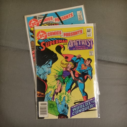 2 DC Comics Present SUPERMAN and ? #63, 64 comic books (1 of 3)