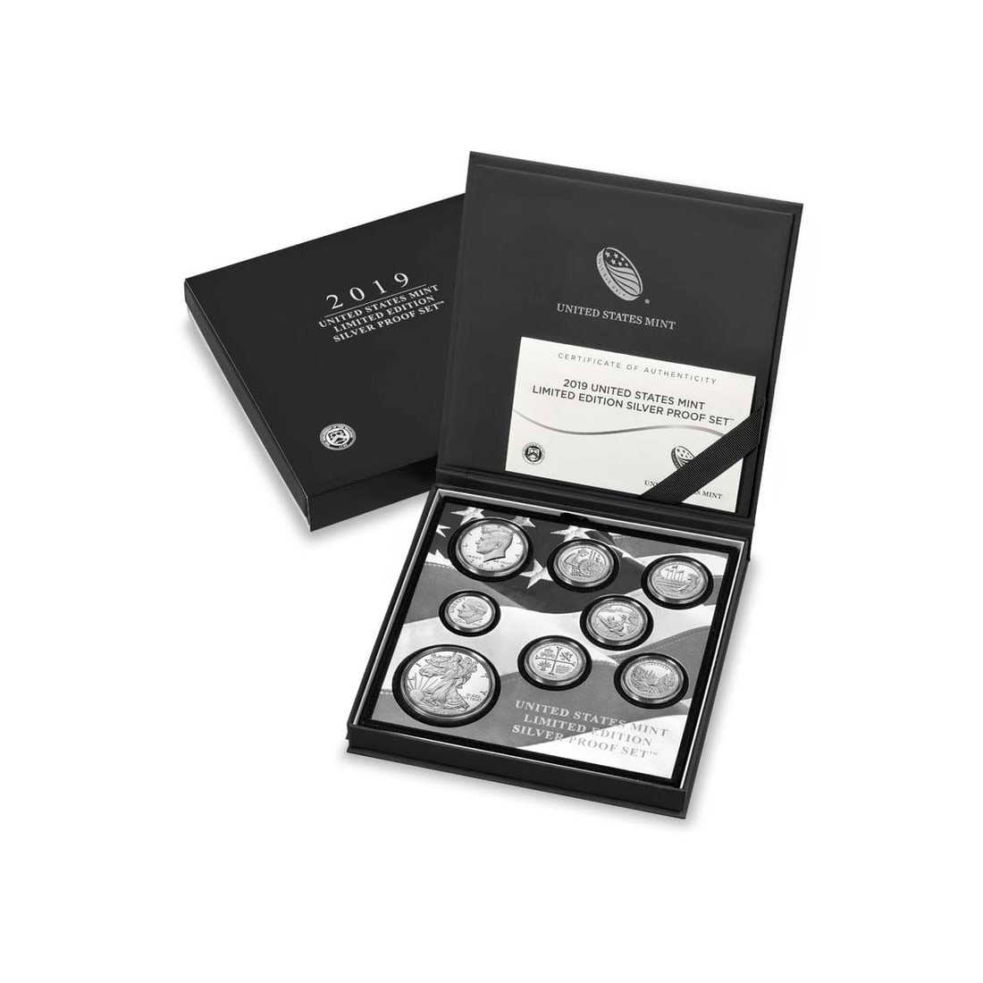 United States Mint Limited Edition 2019 Fine Silver Proof coin Set (1 of 4)