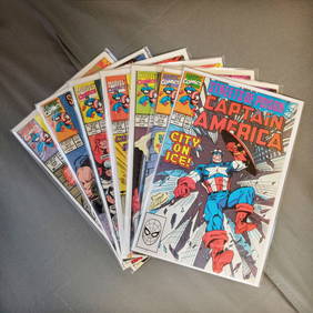 7 CAPTAIN AMERICA #372-378 MARVEL comic books (1 of 3)