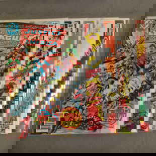 5 JUSTICE LEAGUE OF AMERICA 218 219 221 223 224 comics: Lot of 5 JUSTICE LEAGUE OF AMERICA #218, 219, 221, 223, 224 DC comic books. Comic books are bagged and boarded
