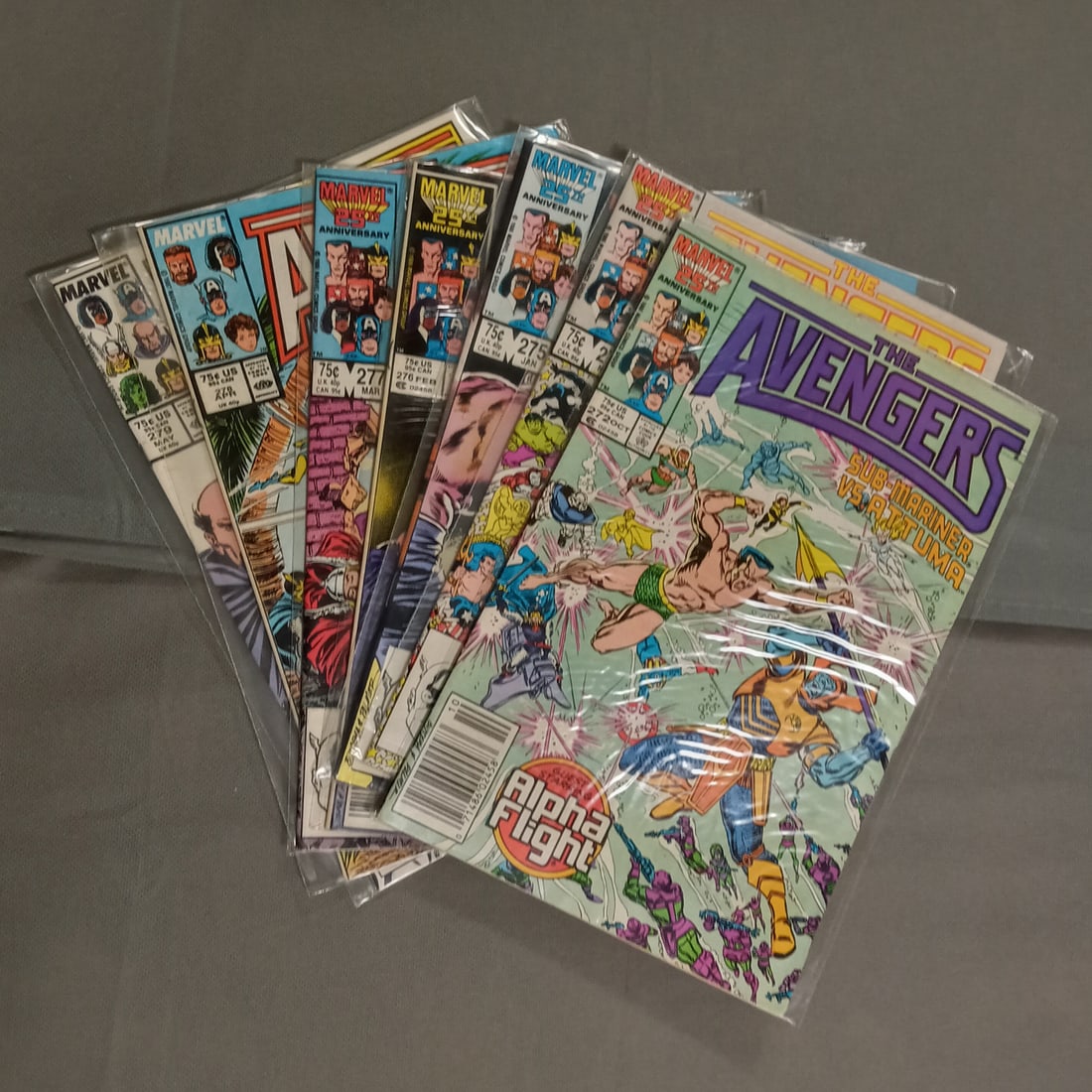 Lot of 7 AVENGERS #272-273, 275-279 comic books Marvel (1 of 3)