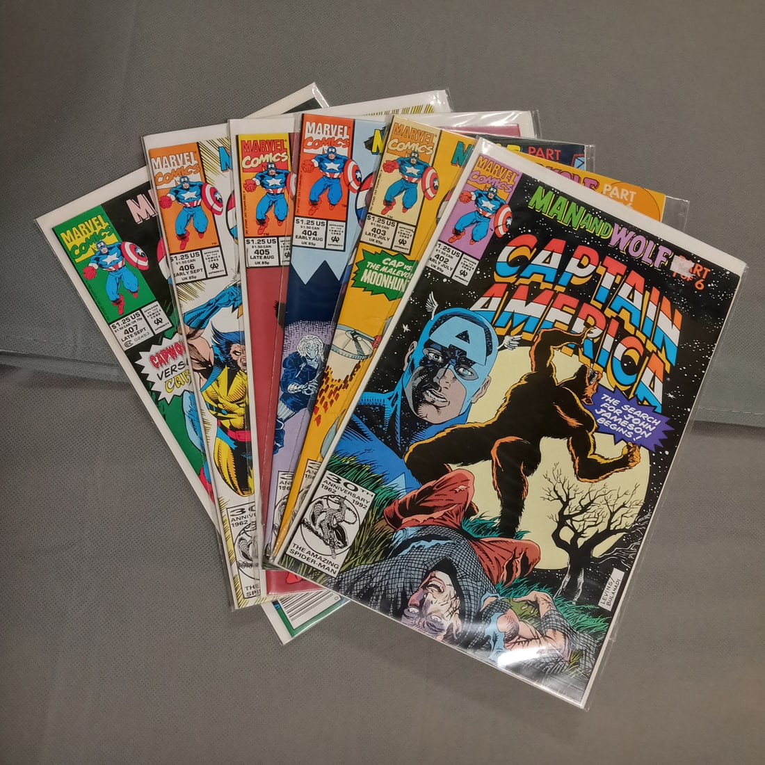 Lot 6 CAPTAIN AMERICA Man and Wolf 6 issues #402-407 (1 of 2)