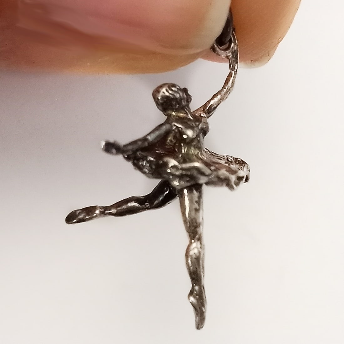 Vintage sterling silver 3D Ballerina charm (1 of 5)