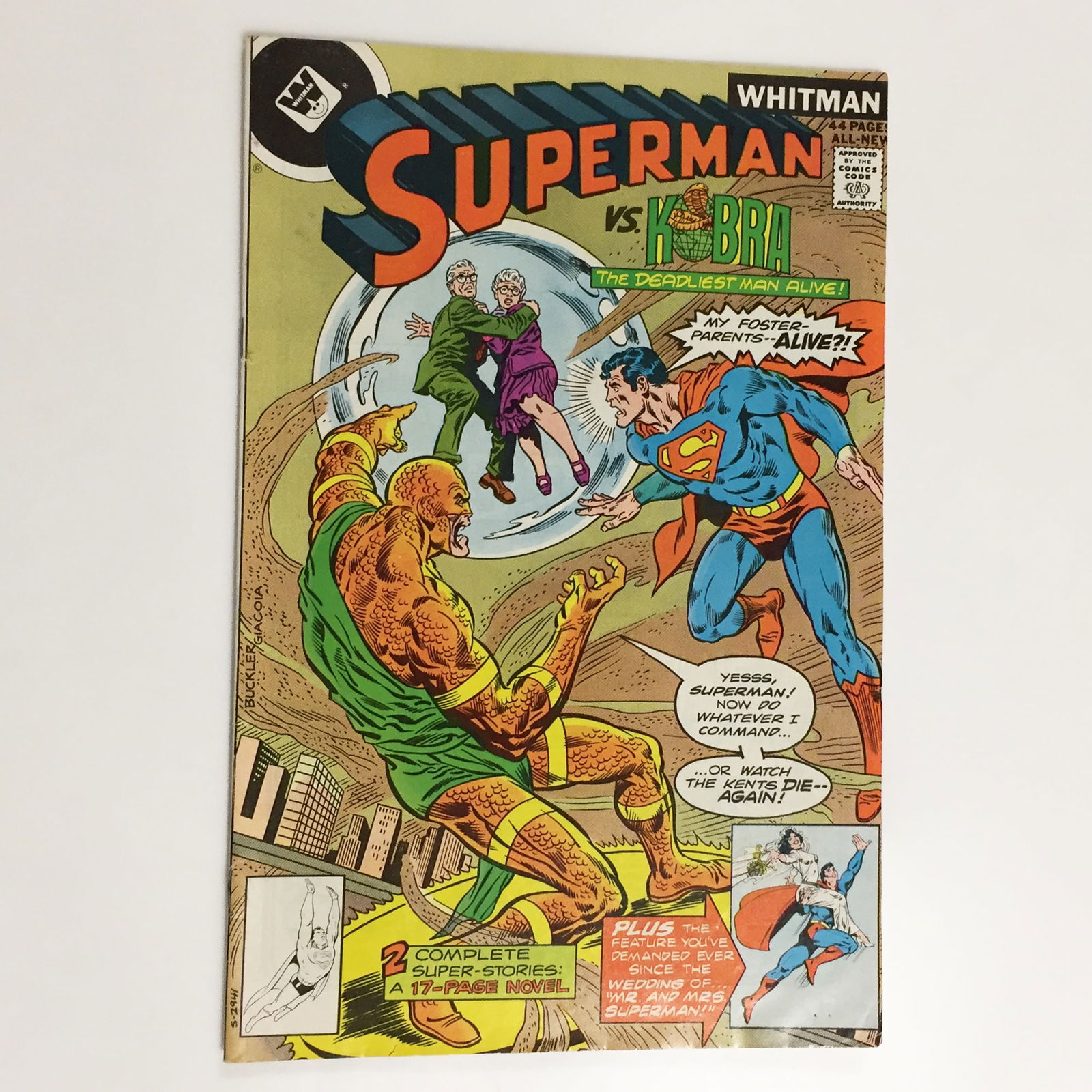 SUPERMAN vs KOBRA # 327 1978 comic book DC Whitman (1 of 5)
