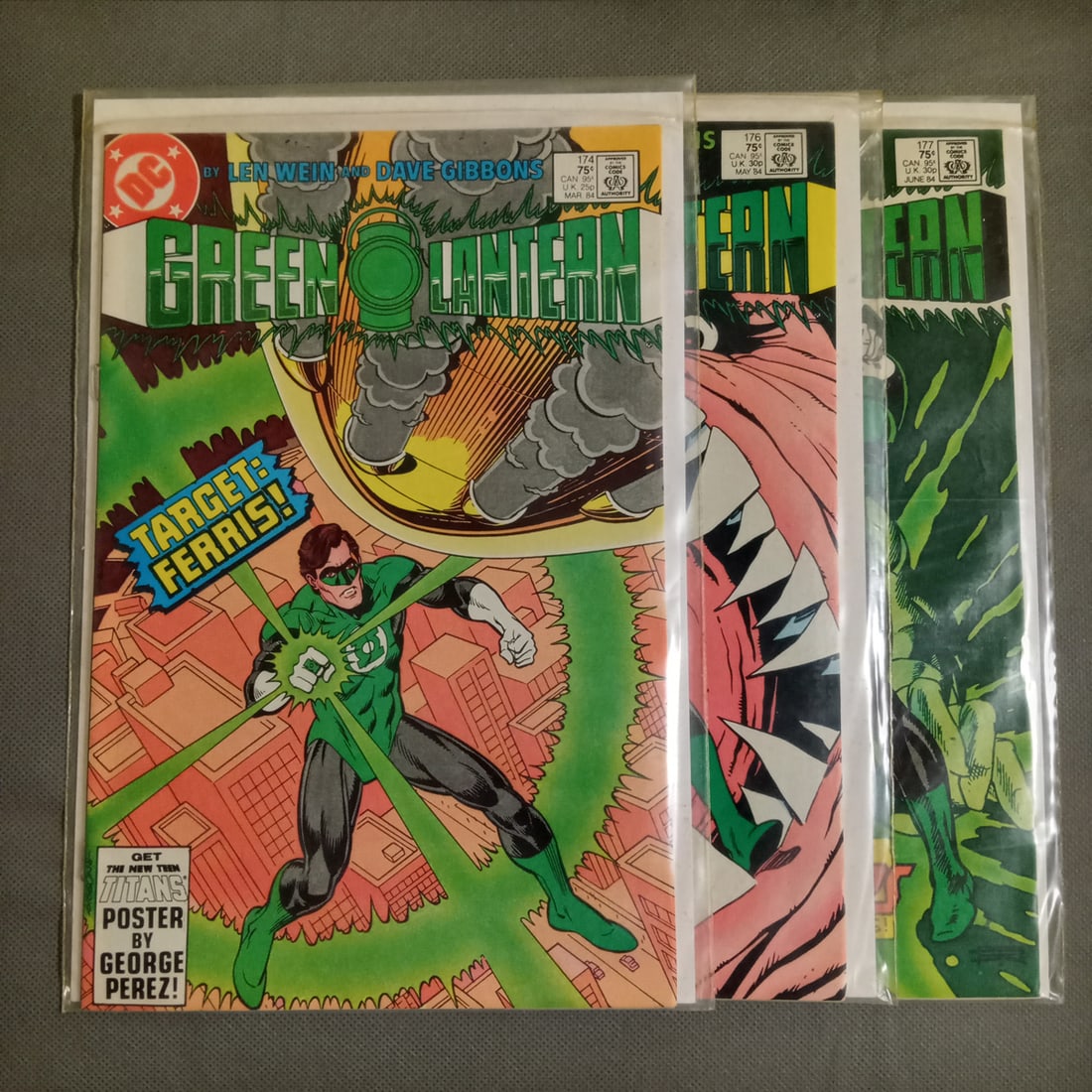 3 GREEN LANTERN 174 176 177 comic books (1 of 4)