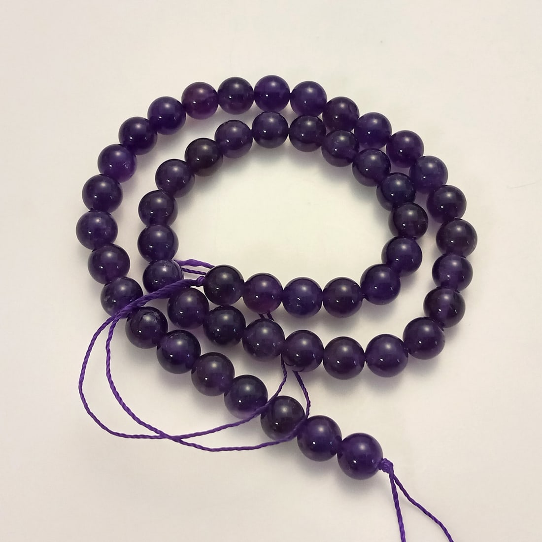 8 mm round shape Amethyst beads strand (1 of 2)