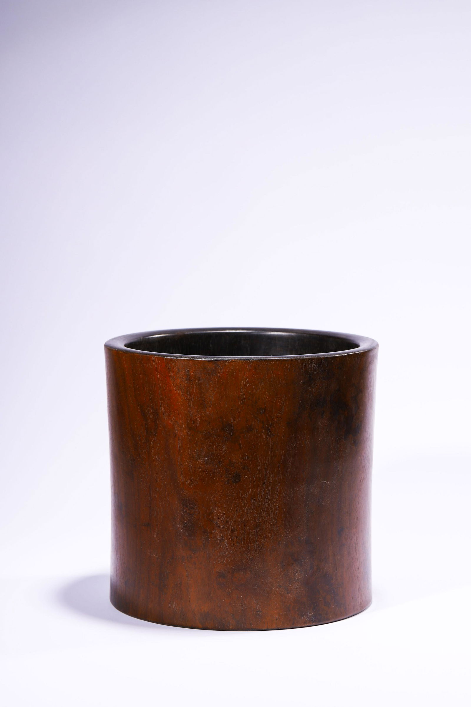 A Large Hardwood Brushpot (1 of 2)