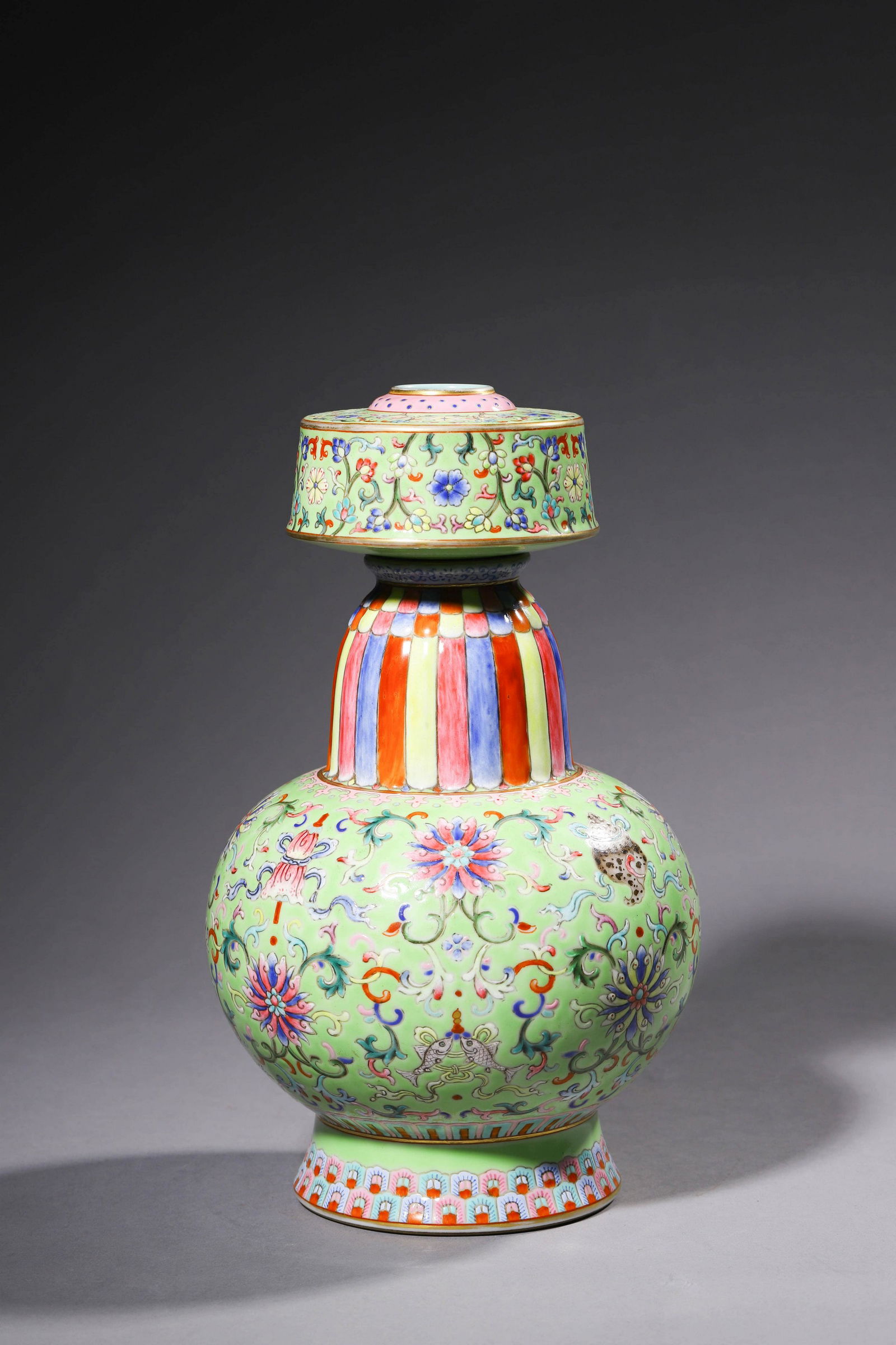 A Famille Rose Tibetan Style Vase (1 of 8)