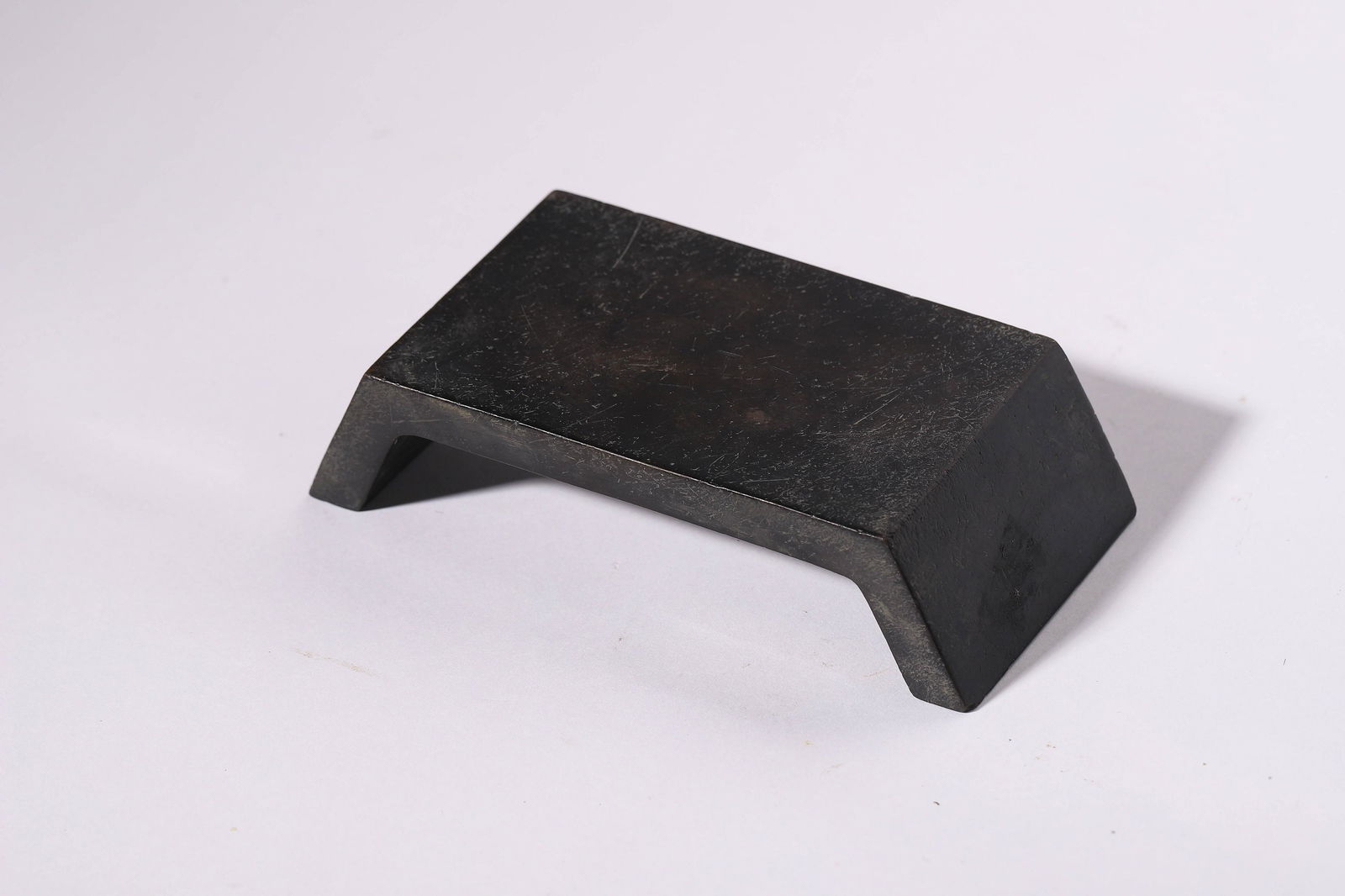 A CARVED  STONE INK BED (1 of 3)