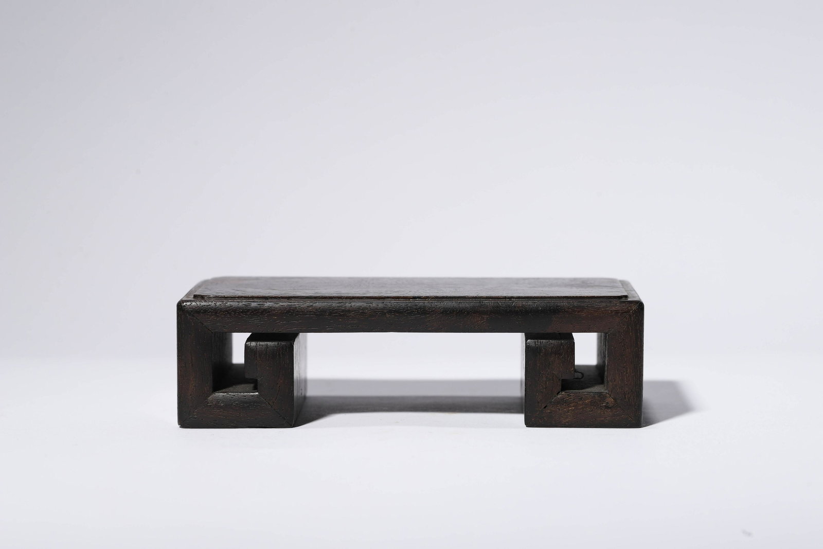 A HARDWOOD INK TABLE QING DYNASTY: L: 12.5cm