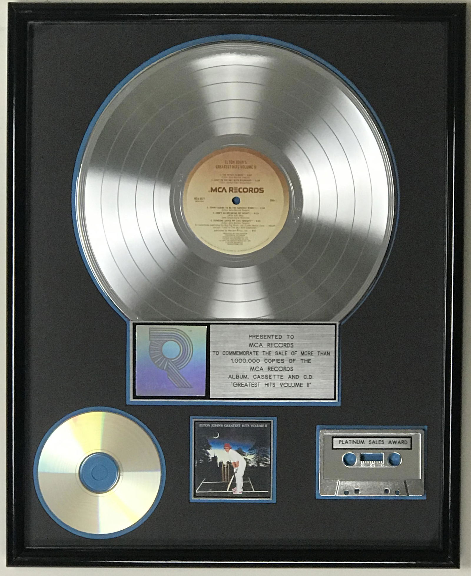 Elton John Greatest Hits Vol II RIAA Platinum Album (1 of 7)