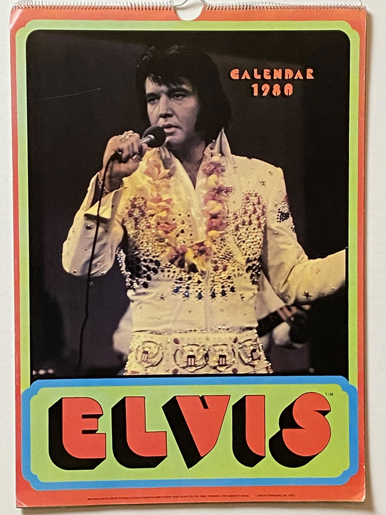 Elvis Presley 1980 Calendar (1 of 2)
