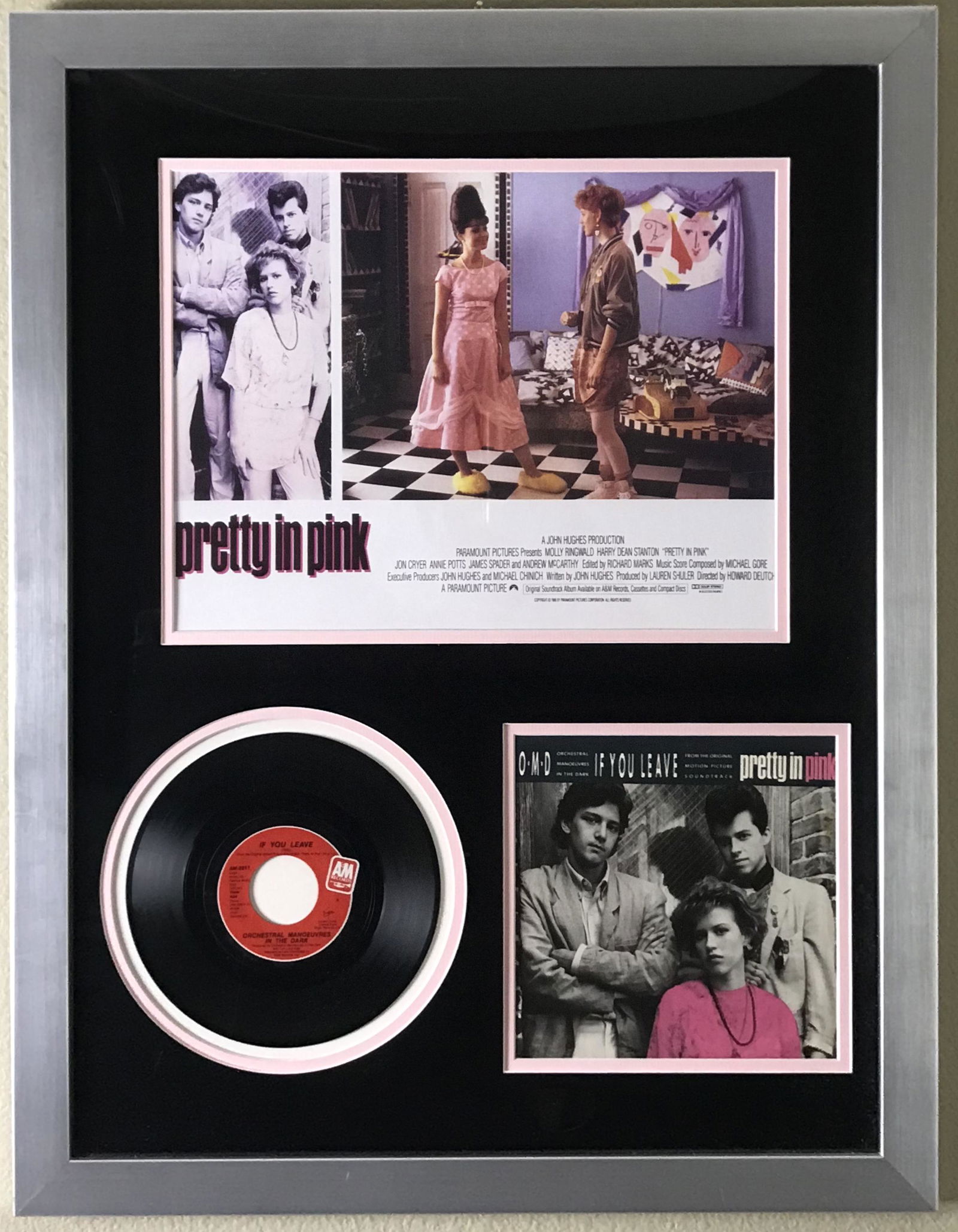 Pretty in Pink "If You Leave" 45 Record Collage (1 of 4)