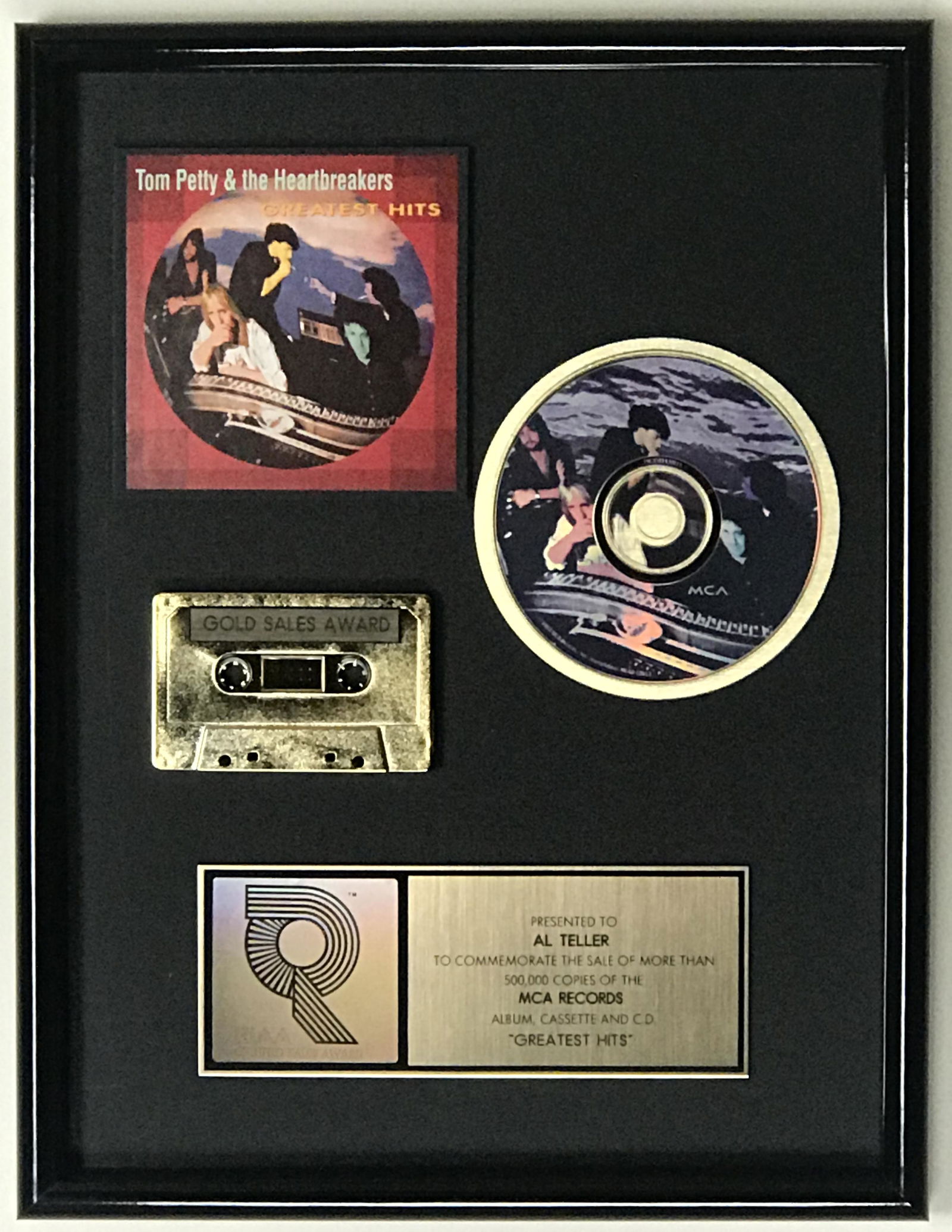 Tom Petty Greatest Hits RIAA Gold Album Award (1 of 8)