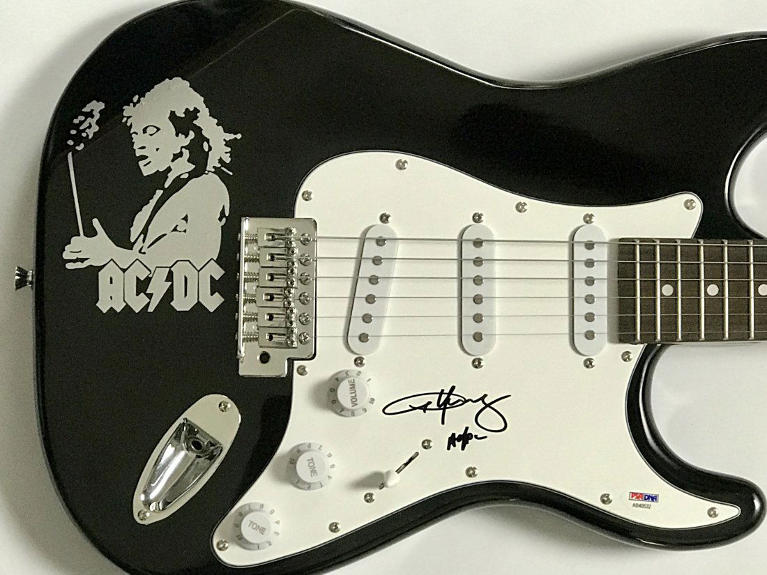 AC/DC Guitar Signed by Angus Young w/PSA COA (1 of 6)
