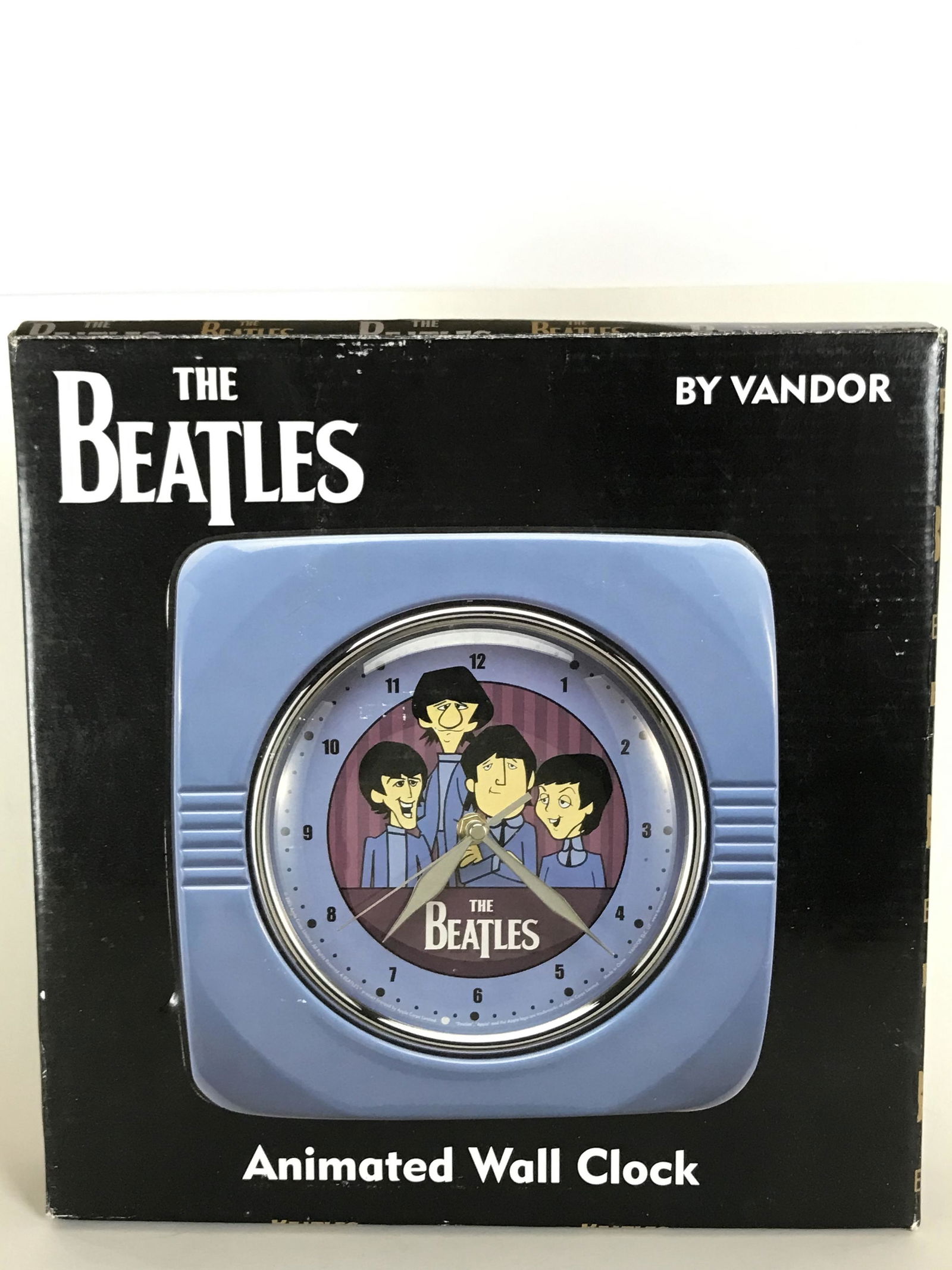 Beatles Animated Cartoon Wall Clock - New In Box (1 of 3)