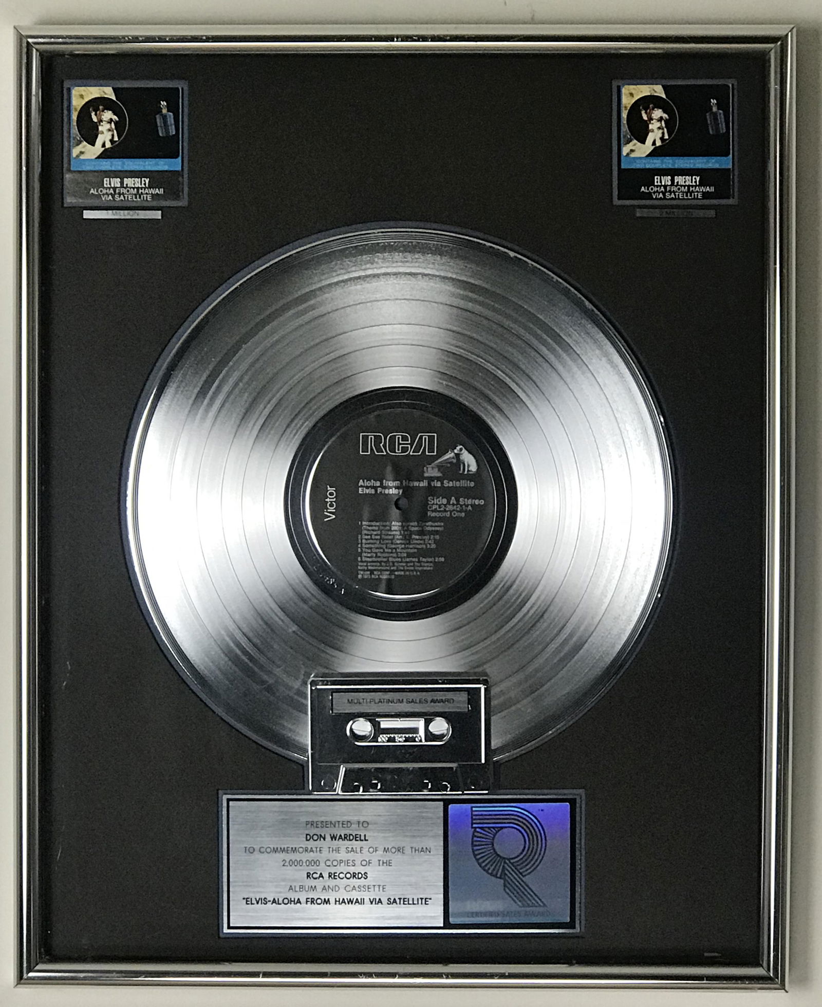 Elvis Presley Aloha From Hawaii RIAA 2x Platinum (1 of 7)