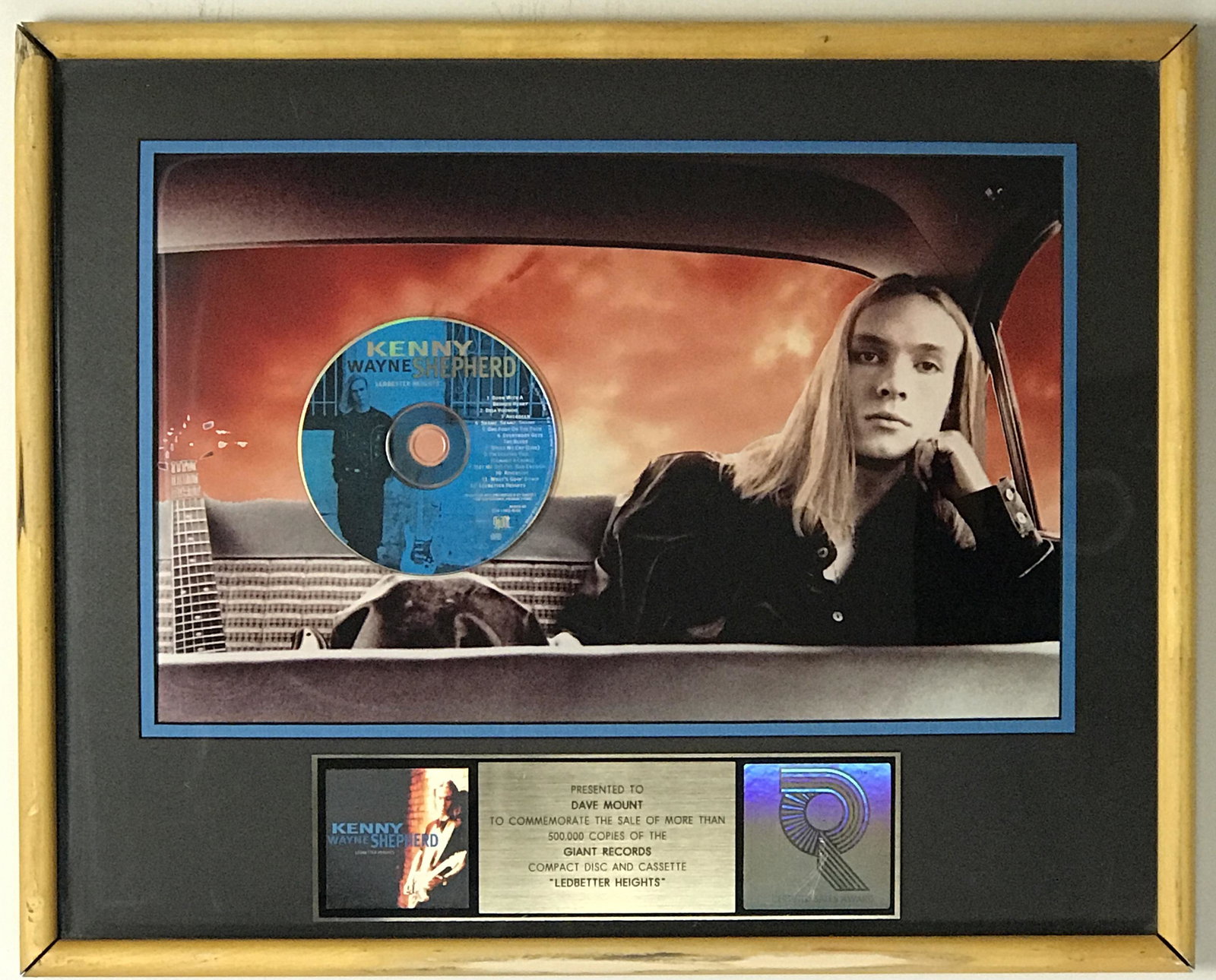 Kenny Wayne Shepherd Ledbetter Heights RIAA Gold Album (1 of 8)