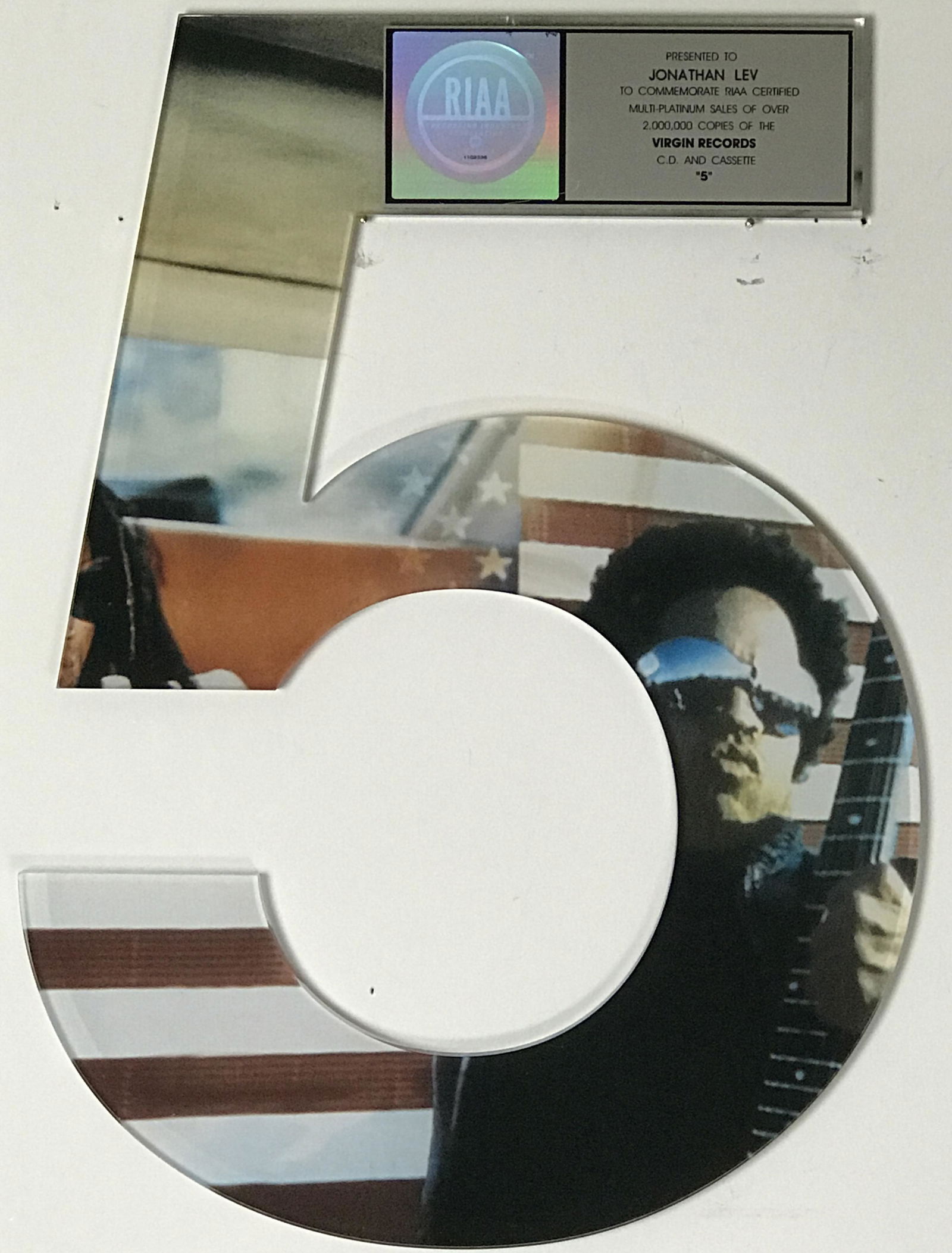 Lenny Kravitz 5 RIAA 2x Multi-Platinum Album Award (1 of 7)