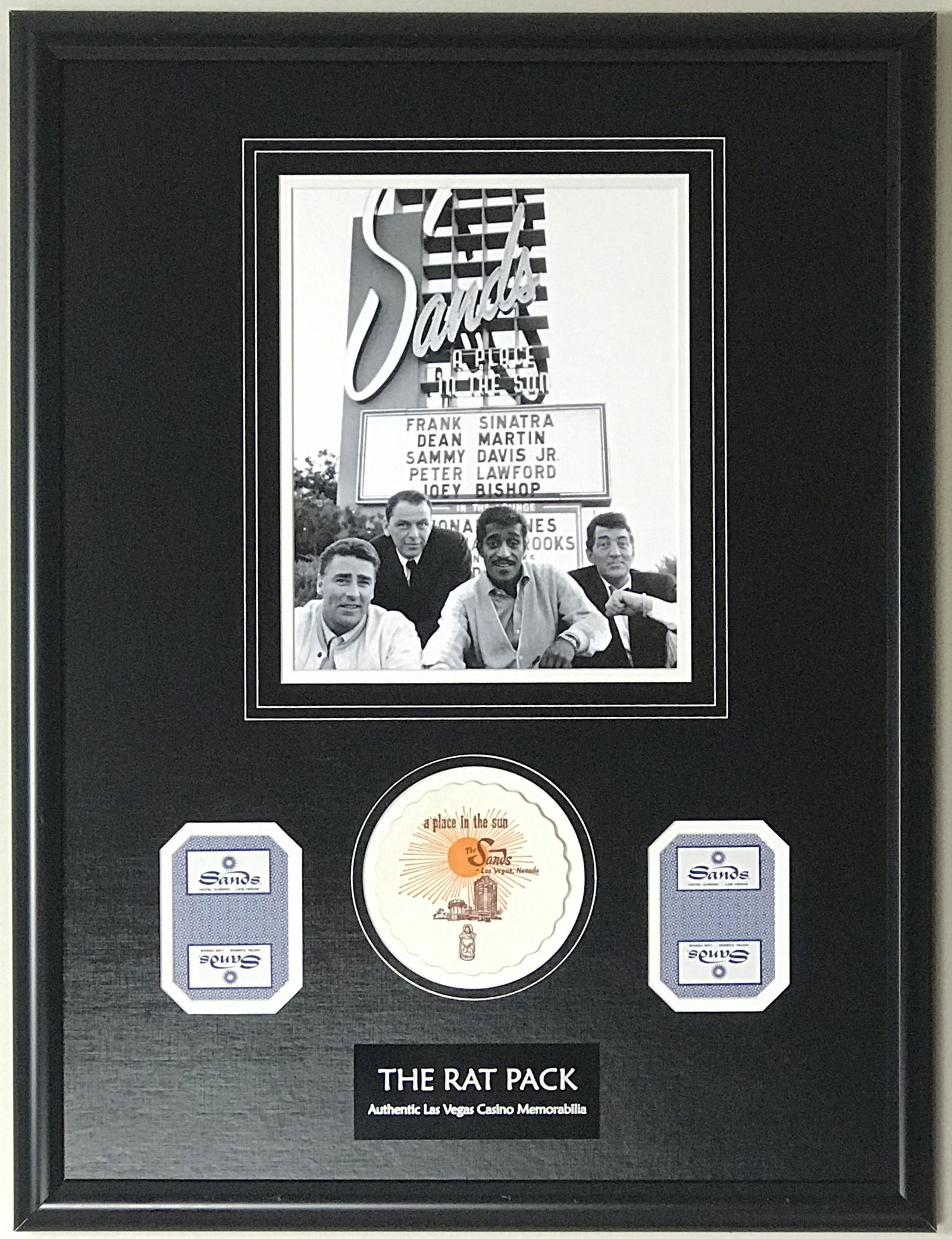 Rat Pack Photo Casino Coaster Collage (1 of 5)
