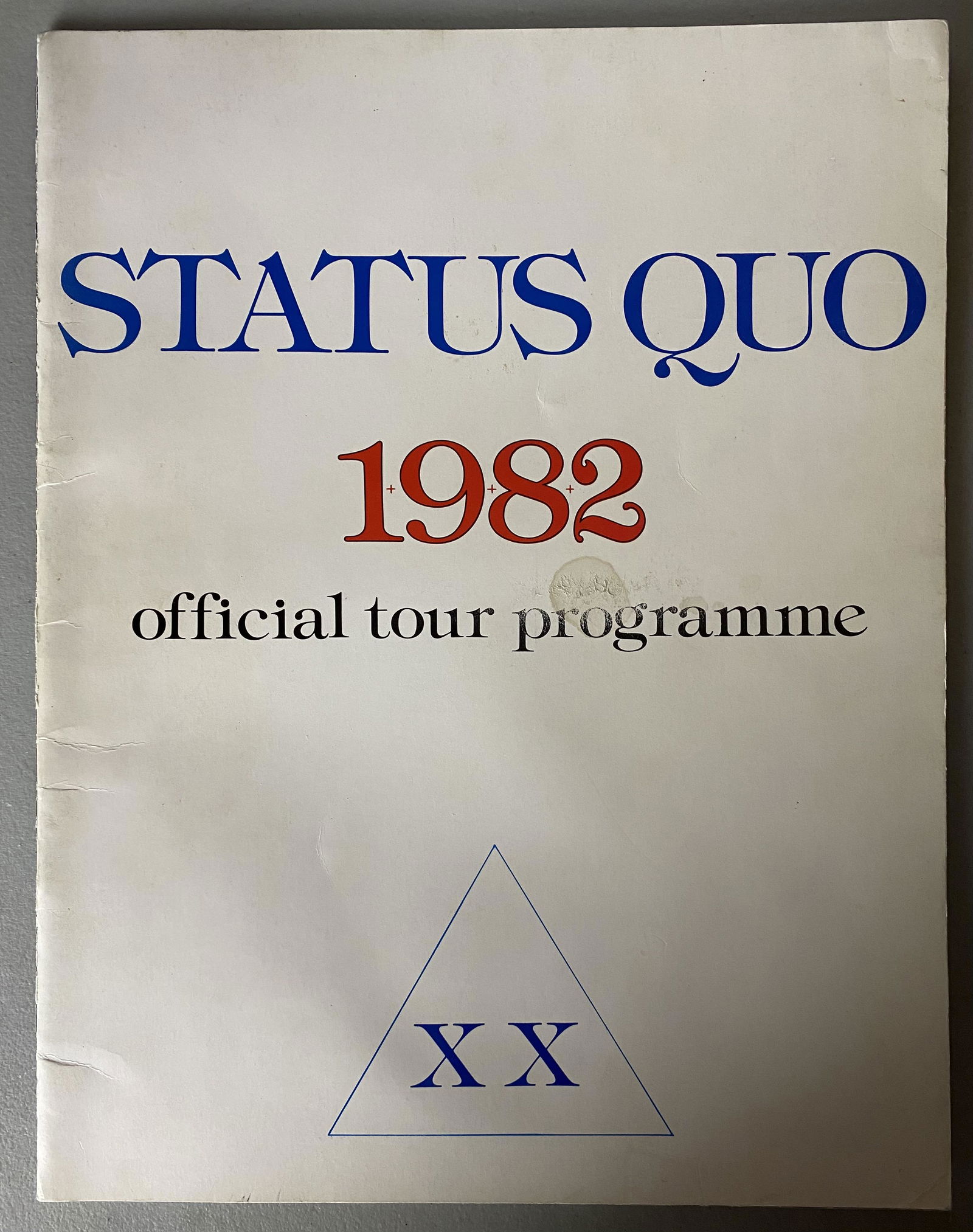 Status Quo 1982 Official Tour Program (1 of 3)