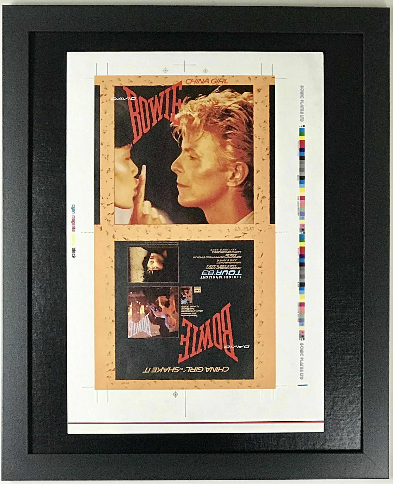 David Bowie "China Girl" 45 Sleeve Art Proof - RARE (1 of 4)