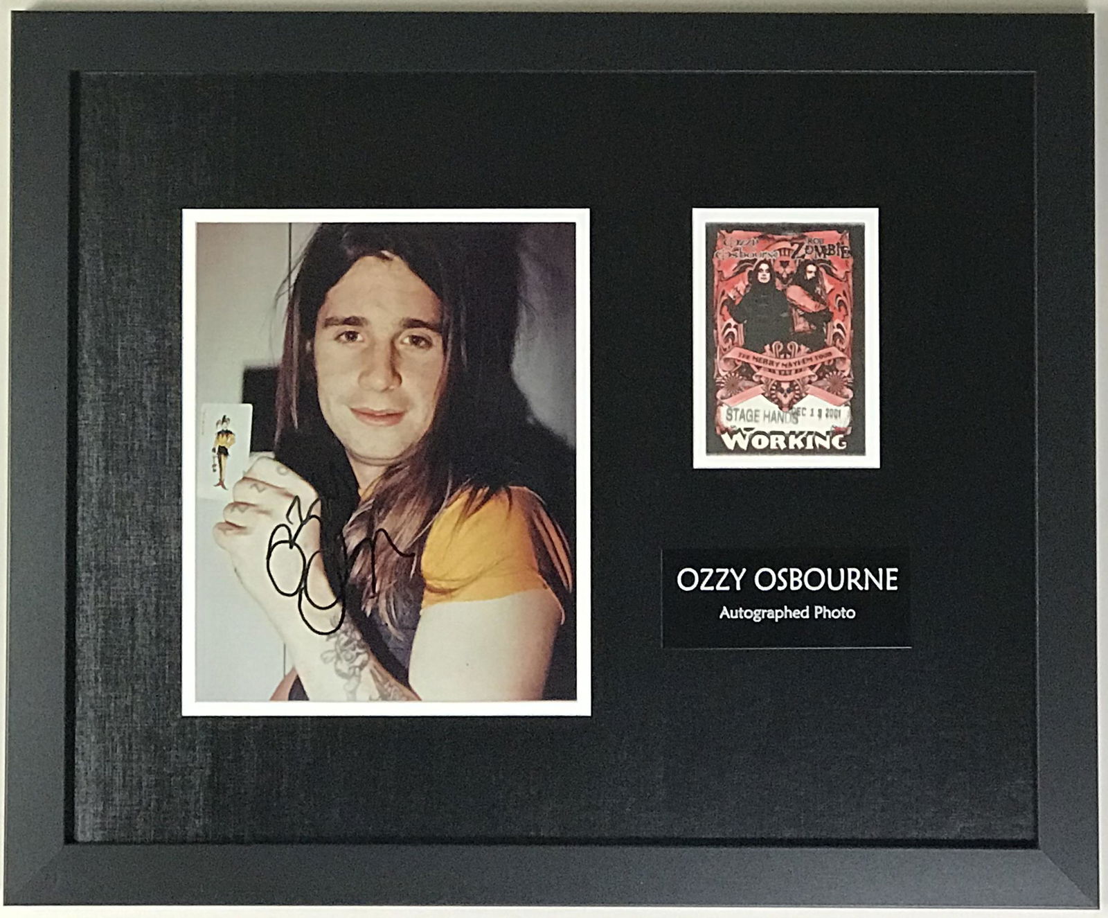 Ozzy Osbourne Collage Signed by Ozzy w/Epperson LOA (1 of 4)