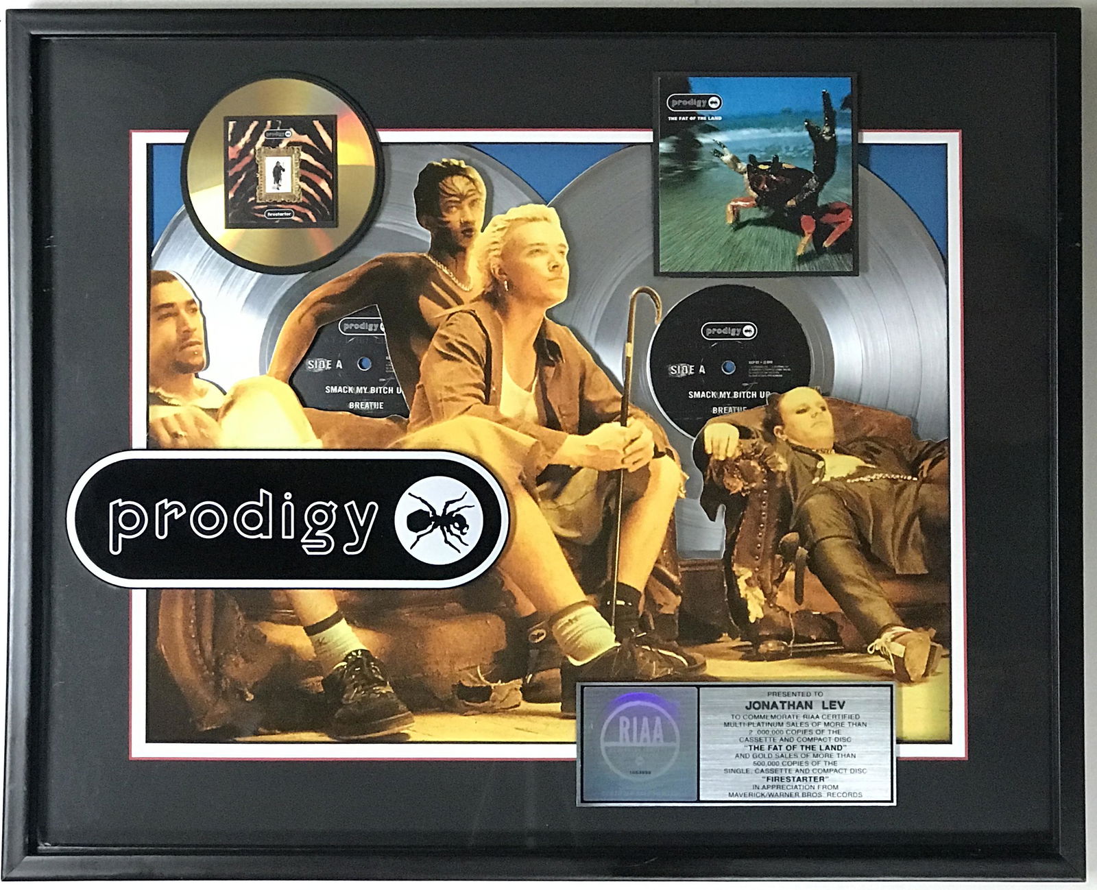 The Prodigy Fat Of The Land RIAA 2x Platinum Album (1 of 8)