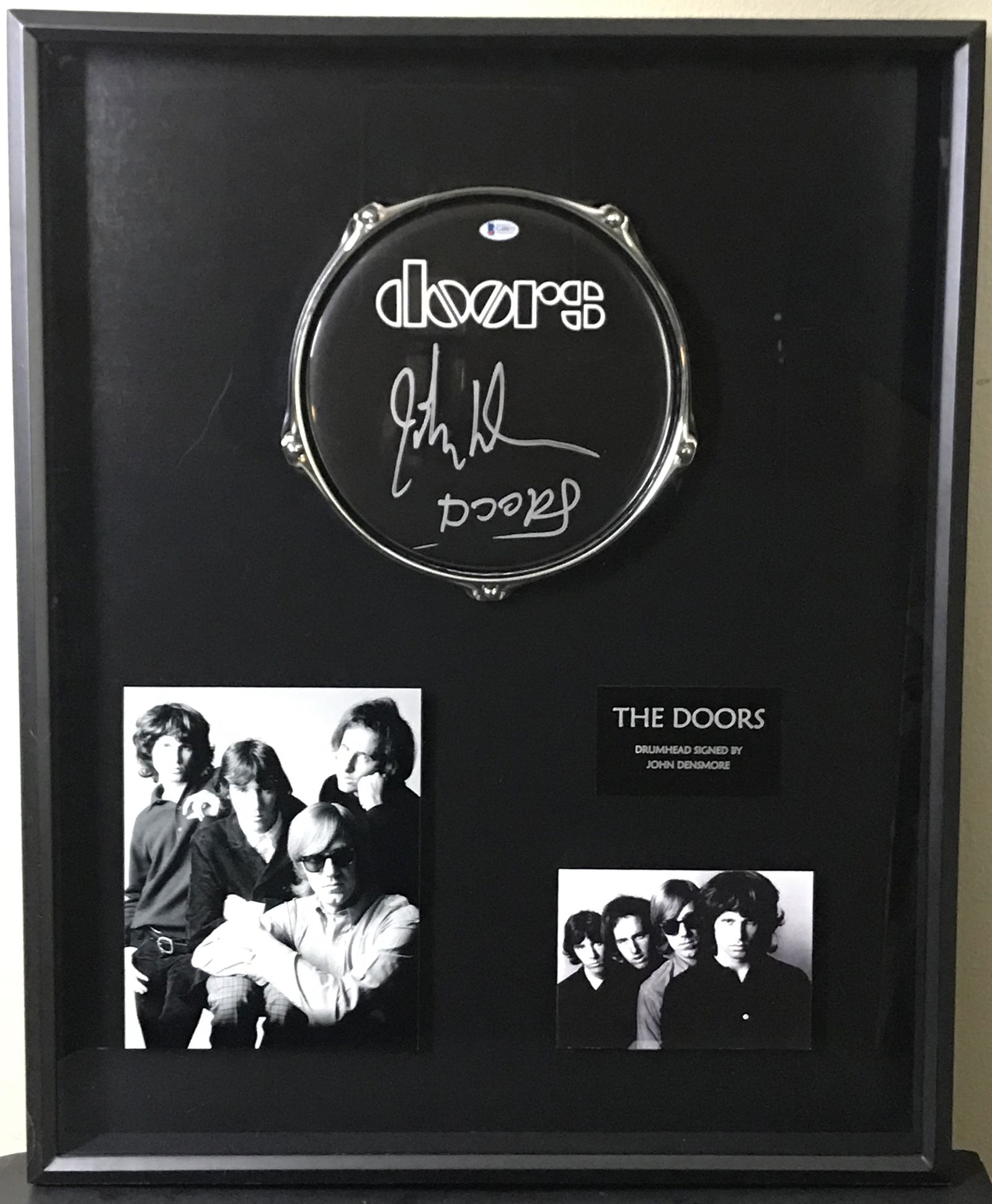 The Doors Drumhead Collage Signed by John Densmore (1 of 7)