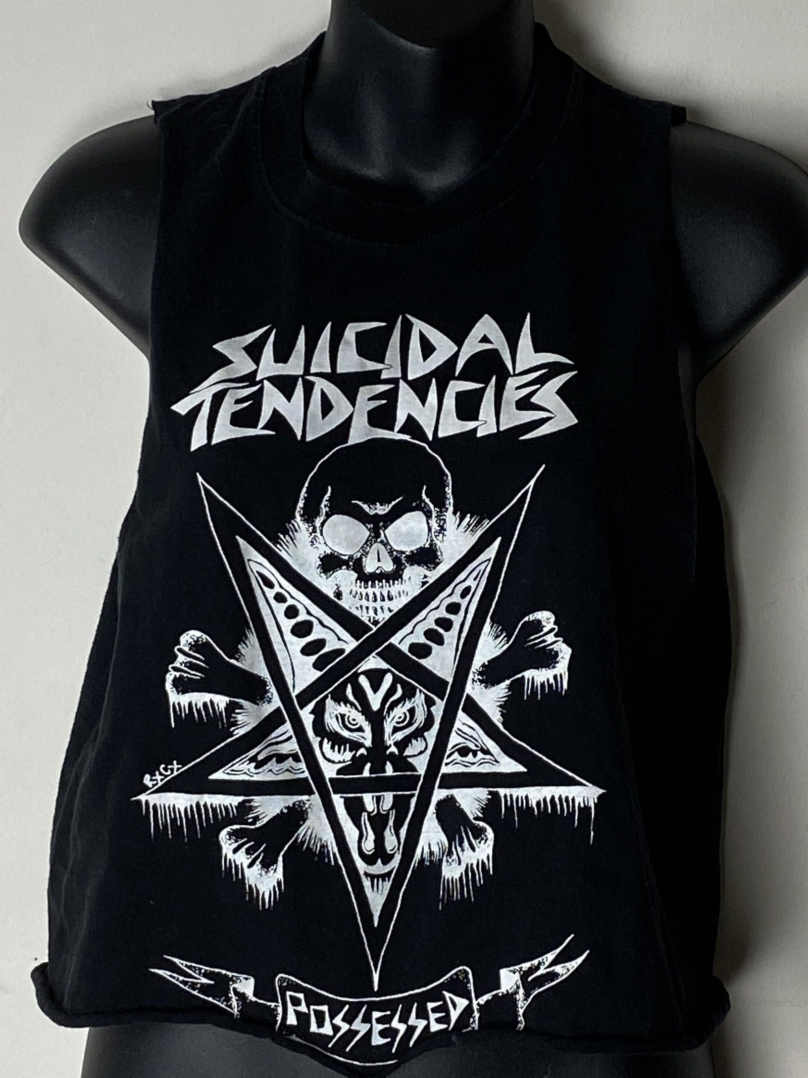 Suicidal Tendencies Vintage Crop Tank/T-shirt (1 of 3)