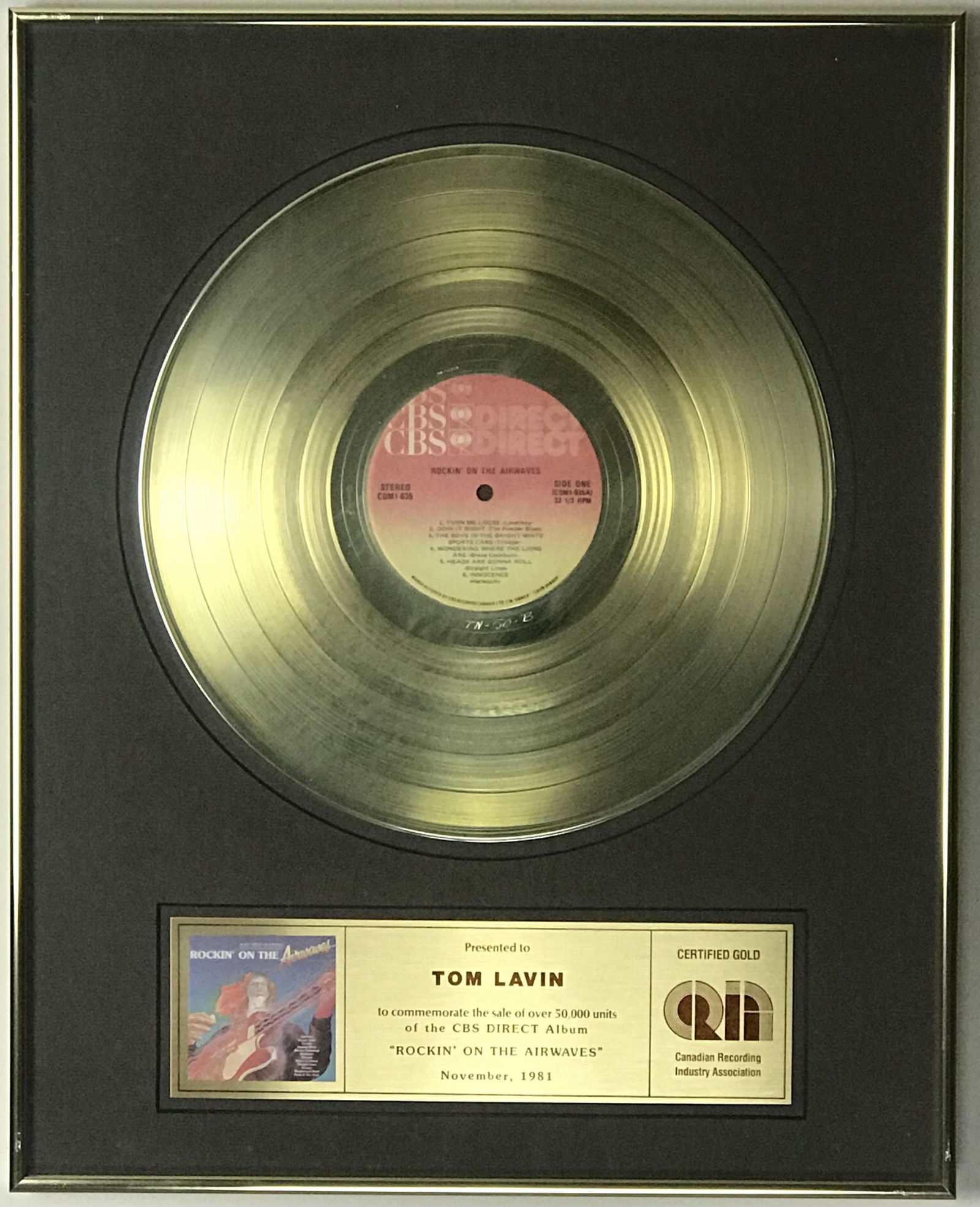 Loverboy Triumph Powder Blues CRIA Greatest Hits Award (1 of 8)