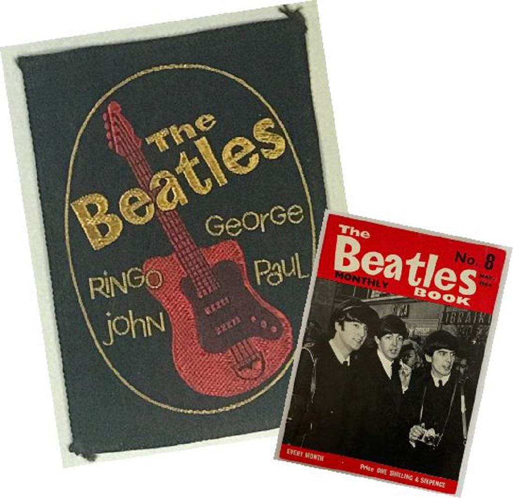 Beatles Original 1964 Badge and Beatles Book (1 of 6)