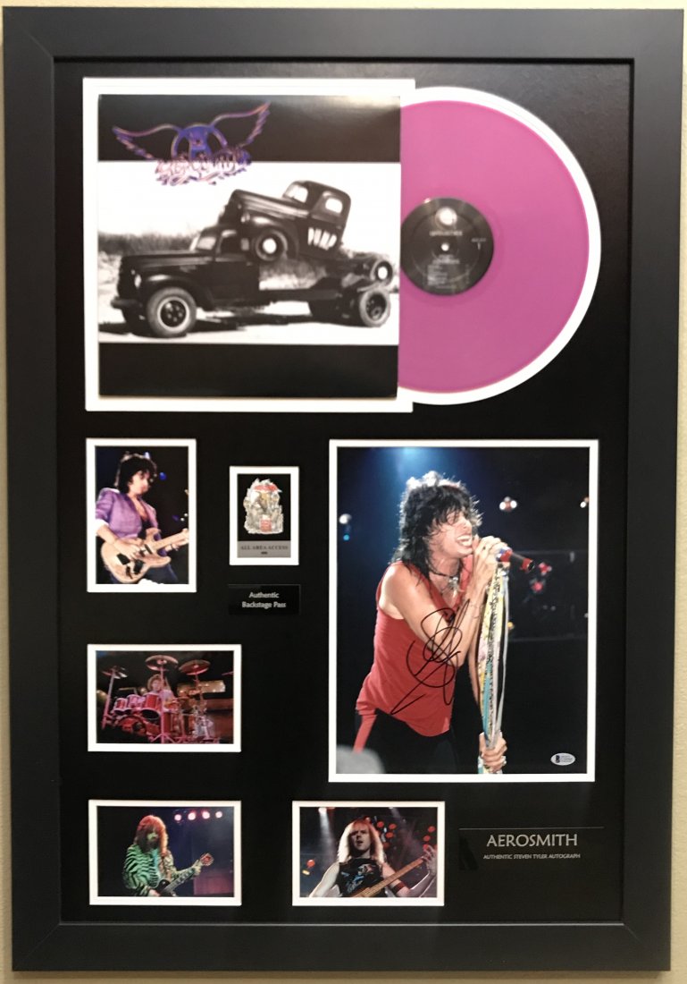 Aerosmith Collage signed by Steven Tyler w/BAS COA (1 of 10)