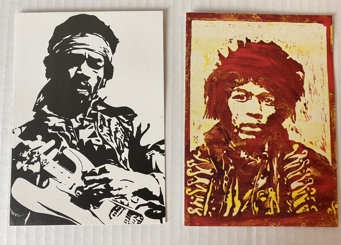 Jimi Hendrix Promo Cards - Two in Lot (1 of 2)