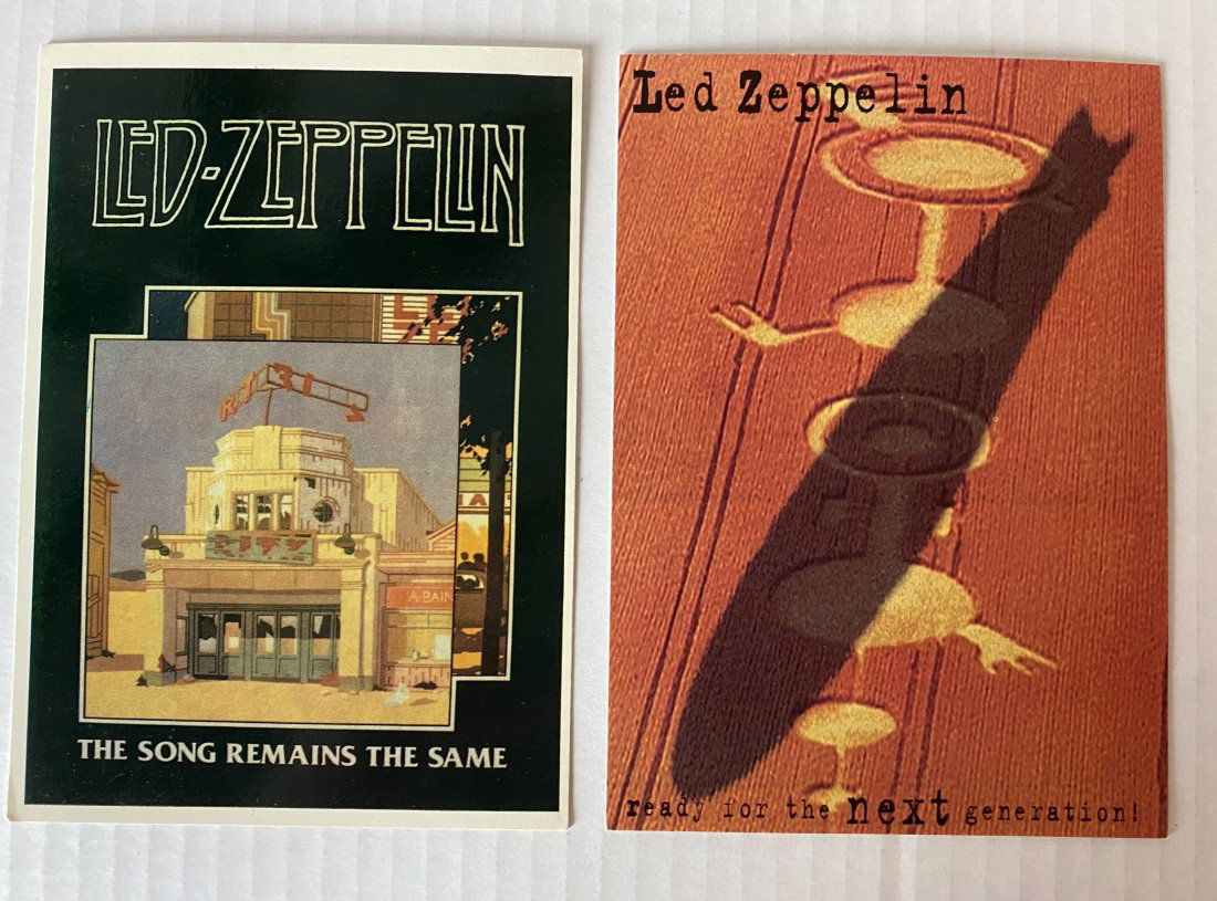 Led Zeppelin Promo Cards - Two in Lot (1 of 2)