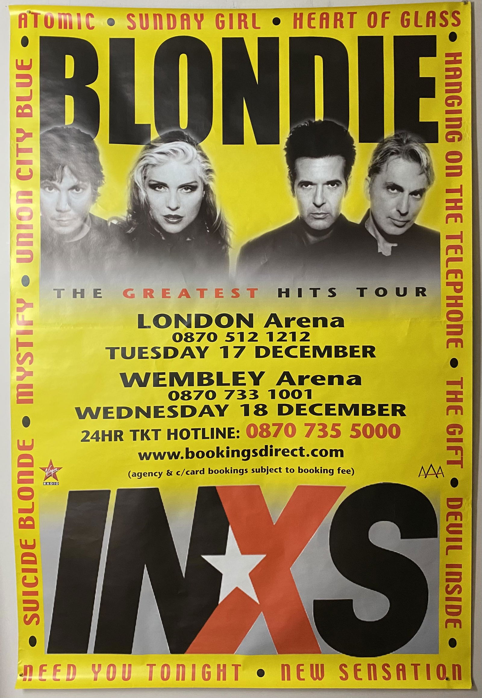 Blondie Greatest Hits Tour 2002 Tour Poster (1 of 1)