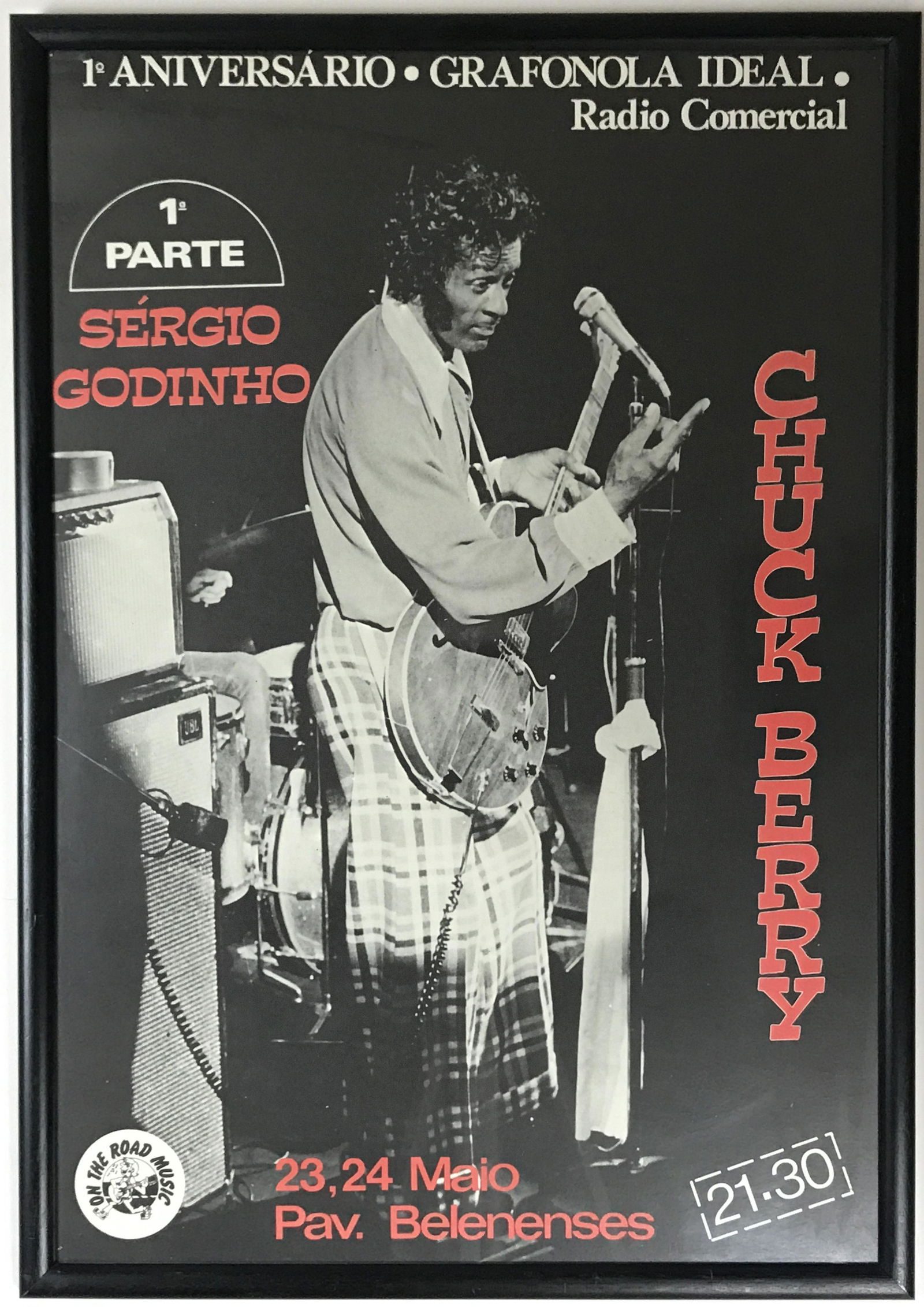 Chuck Berry Vintage 80s Concert Poster (1 of 2)