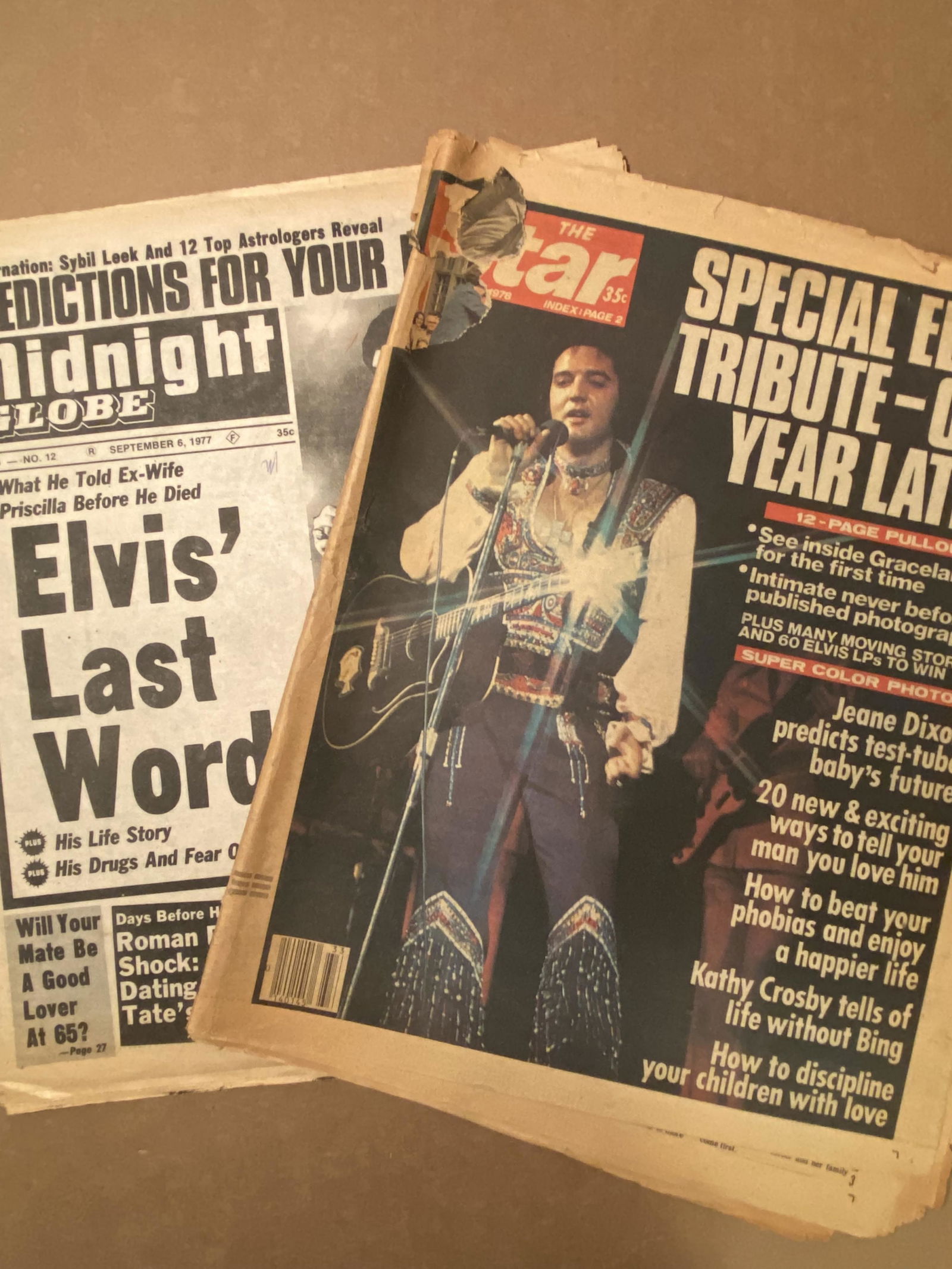 Elvis Presley Original 1977 & 1978 Tabloids (1 of 5)