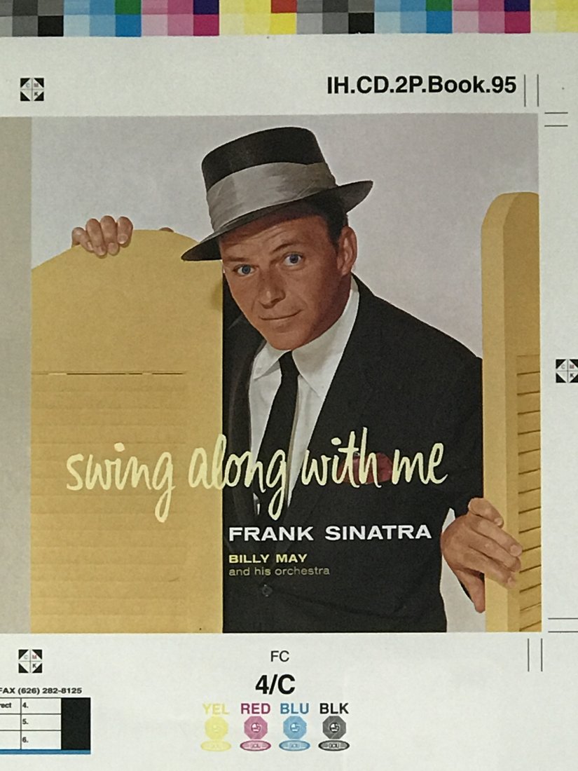 Frank Sinatra Swing Along With Me Album Art Proof (1 of 7)