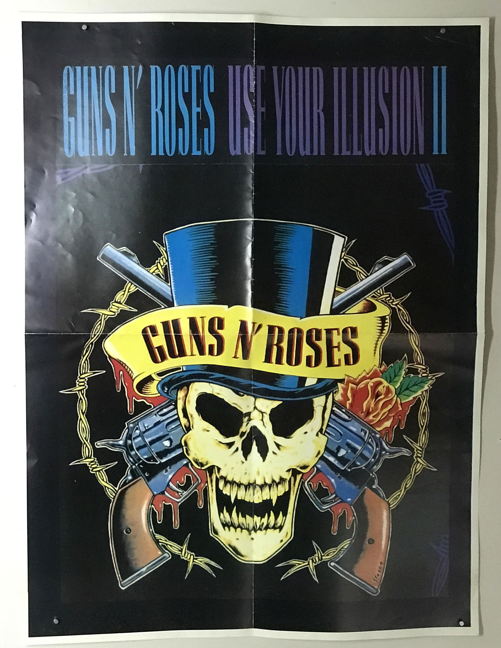 Guns N Roses Vintage Use Your Illusion Promo Poster (1 of 2)