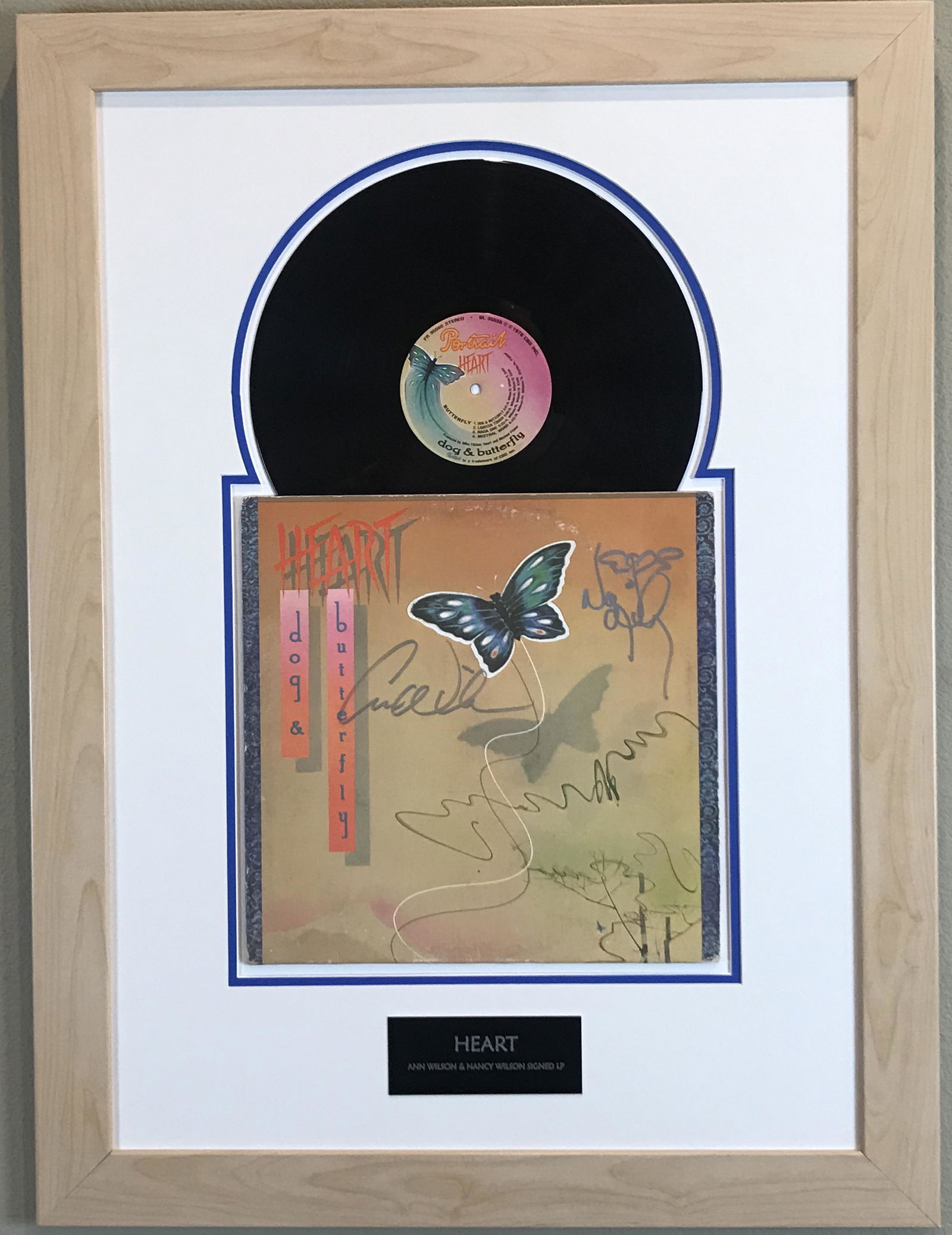 Heart Dog & Butterfly LP signed by Ann & Nancy Wilson (1 of 10)