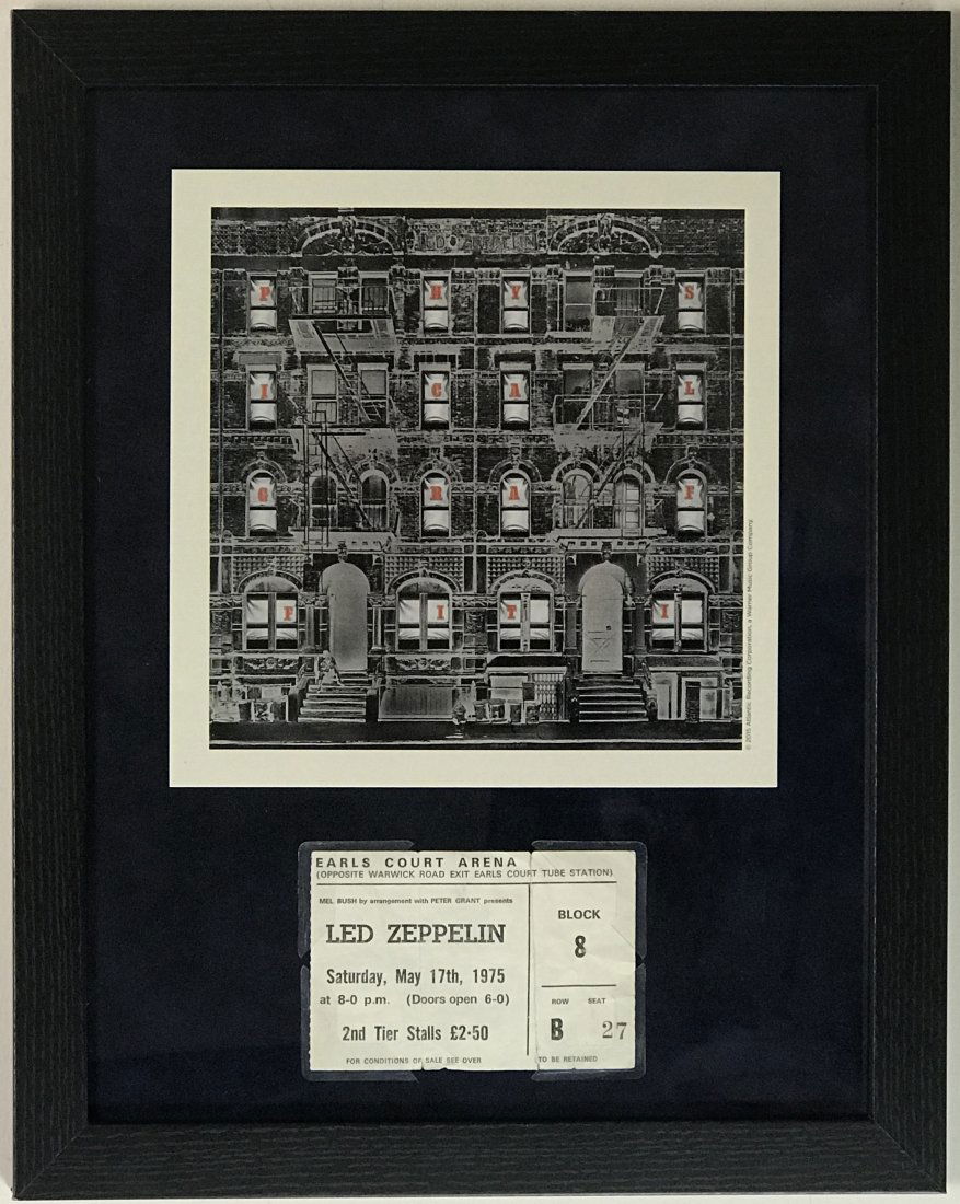 Led Zeppelin "Physical Graffiti" 1975 Ticket Collage (1 of 4)