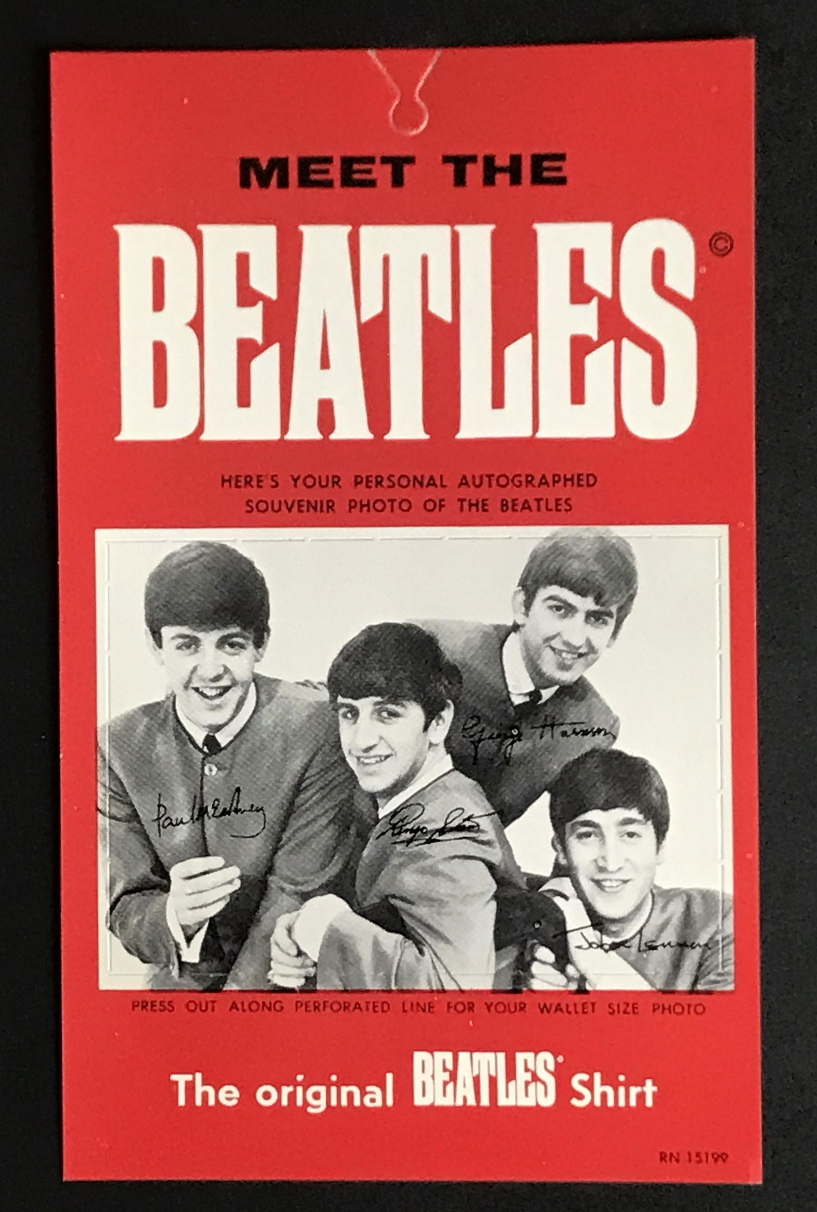 Beatles original 1964 shirt tag (1 of 4)